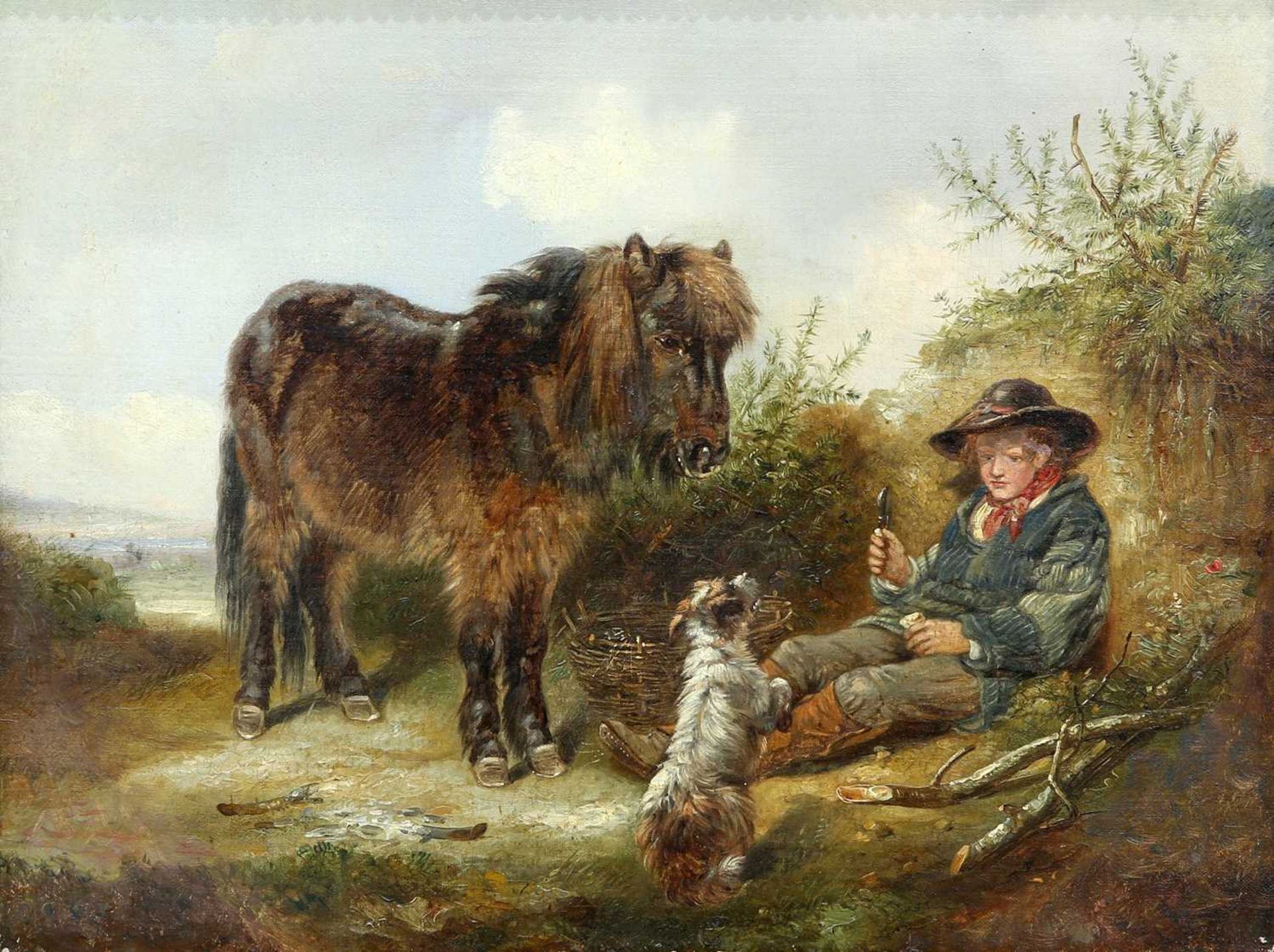 ATTRIBUTED TO JOSEPH HORLER (1809-1887) LUNCH TIME