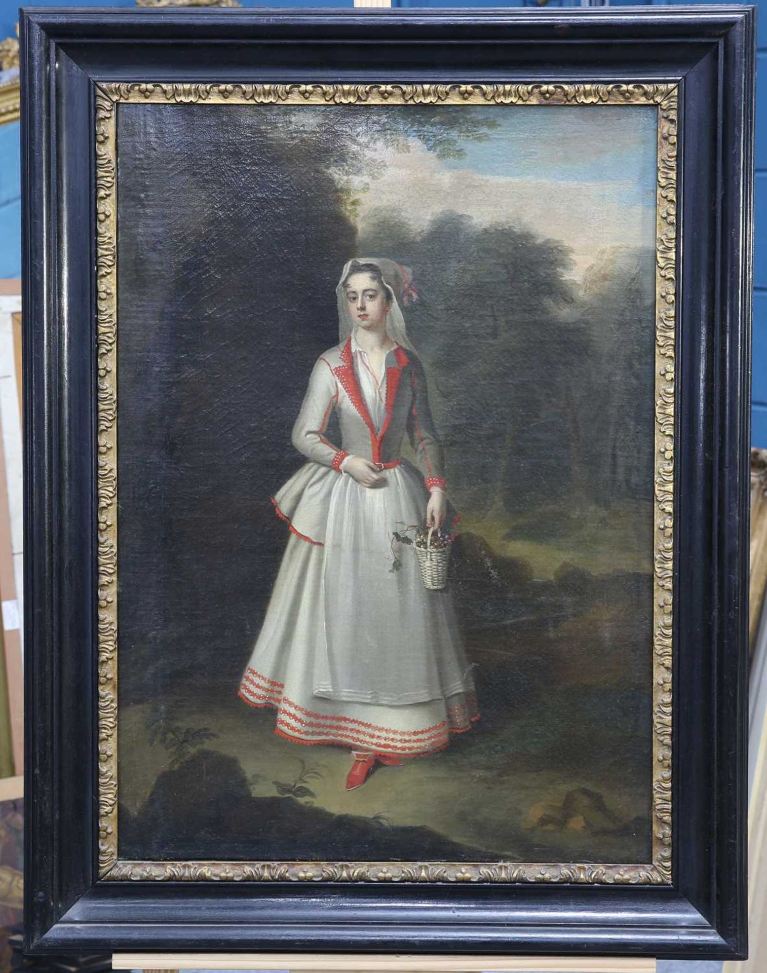 18TH CENTURY BRITISH SCHOOL PORTRAIT OF A LADY - Image 2 of 3