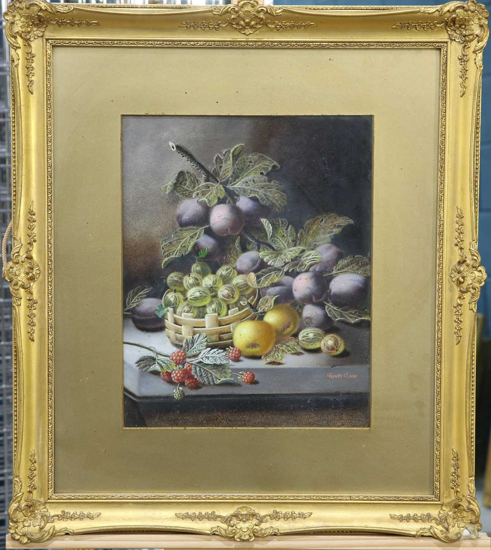 OLIVER CLARE (1853-1927) A PAIR OF STILL LIFES OF FRUIT - Bild 3 aus 4