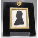 19TH CENTURY ENGLISH SCHOOL PORTRAIT SILHOUETTE OF JOHN BLACKBURN