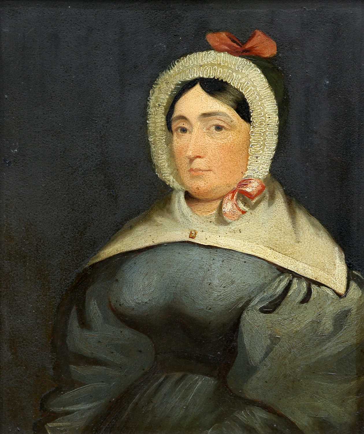 ENGLISH SCHOOL (19TH CENTURY) PORTRAIT OF MISS ROBINSON "ROBBIE", HOUSE KEEPER TO LORD NORMANBY, NOR