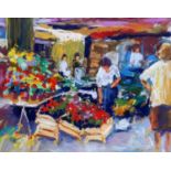 JOHN HOLT (BORN 1949) FLOWER STALL