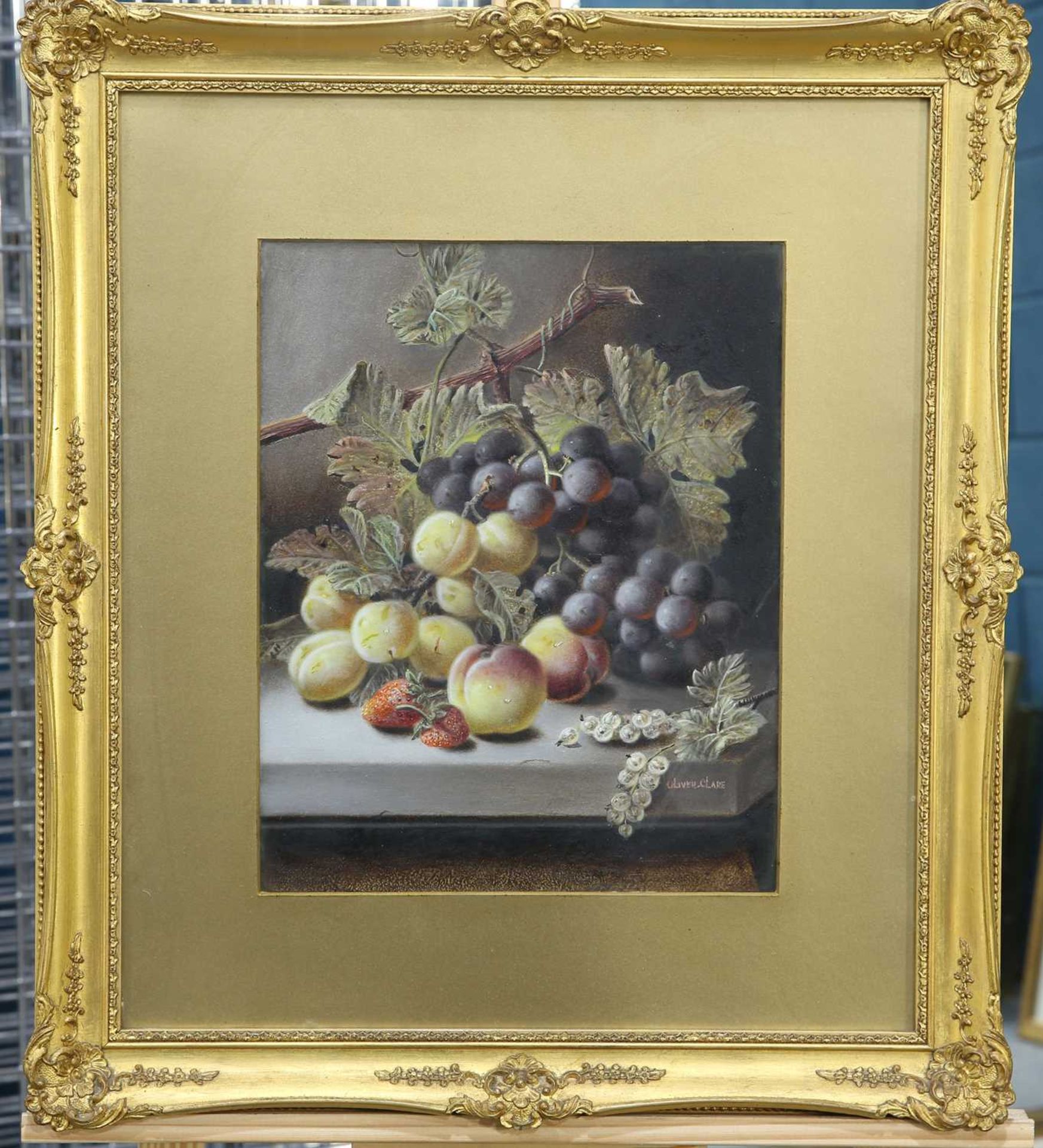 OLIVER CLARE (1853-1927) A PAIR OF STILL LIFES OF FRUIT - Bild 4 aus 4