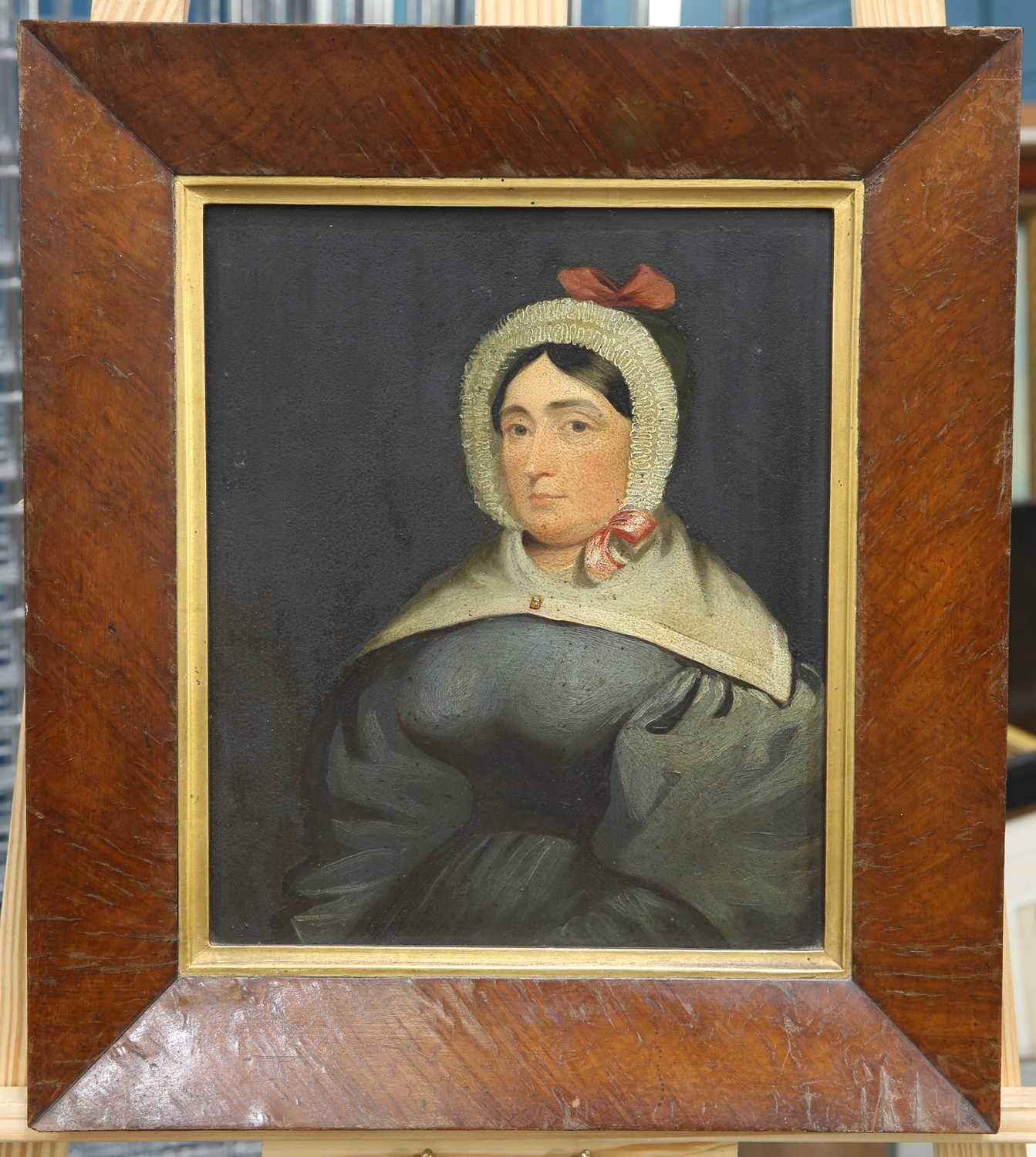 ENGLISH SCHOOL (19TH CENTURY) PORTRAIT OF MISS ROBINSON "ROBBIE", HOUSE KEEPER TO LORD NORMANBY, NOR - Image 2 of 2