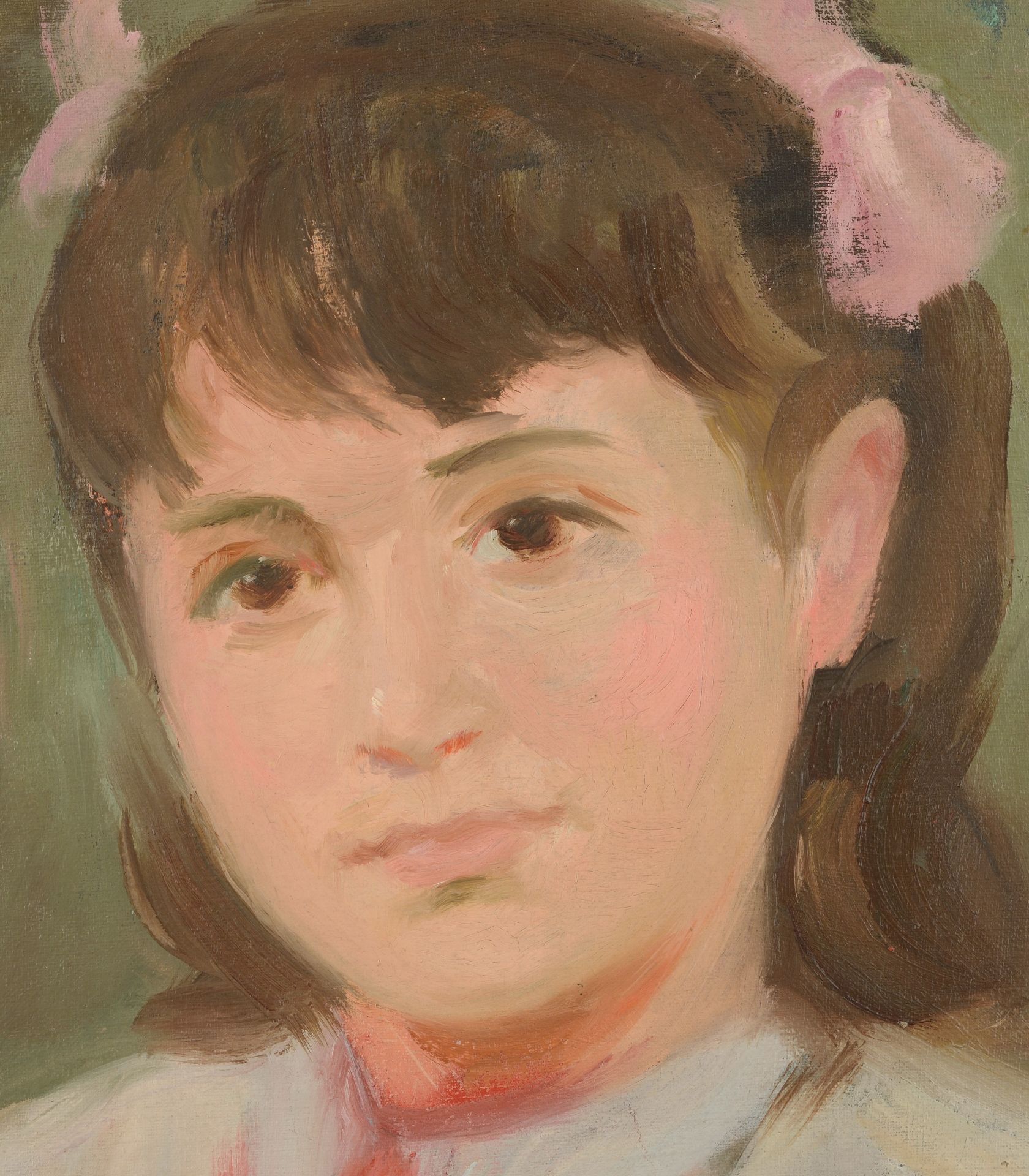 KONSTANTIN MINCHEV TRINGOV
/Bulgarian, 1907-1981/ „Portrait of Ani Tringova“
 - Image 2 of 2