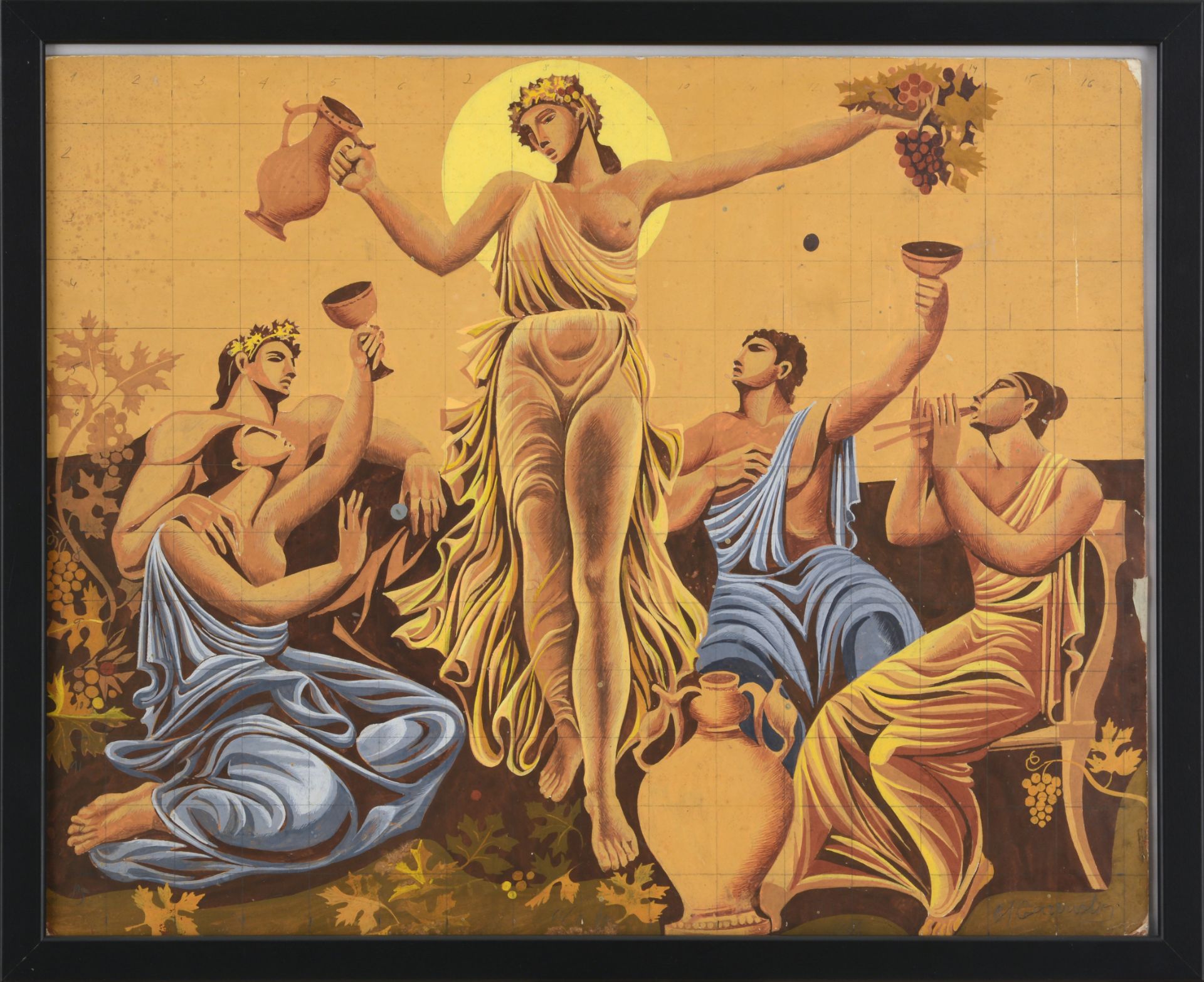 MICHALIS NICOLAS GARОUDIS
/Greek, 1940-2021/ „Feast“ - mural project
 - Bild 2 aus 4