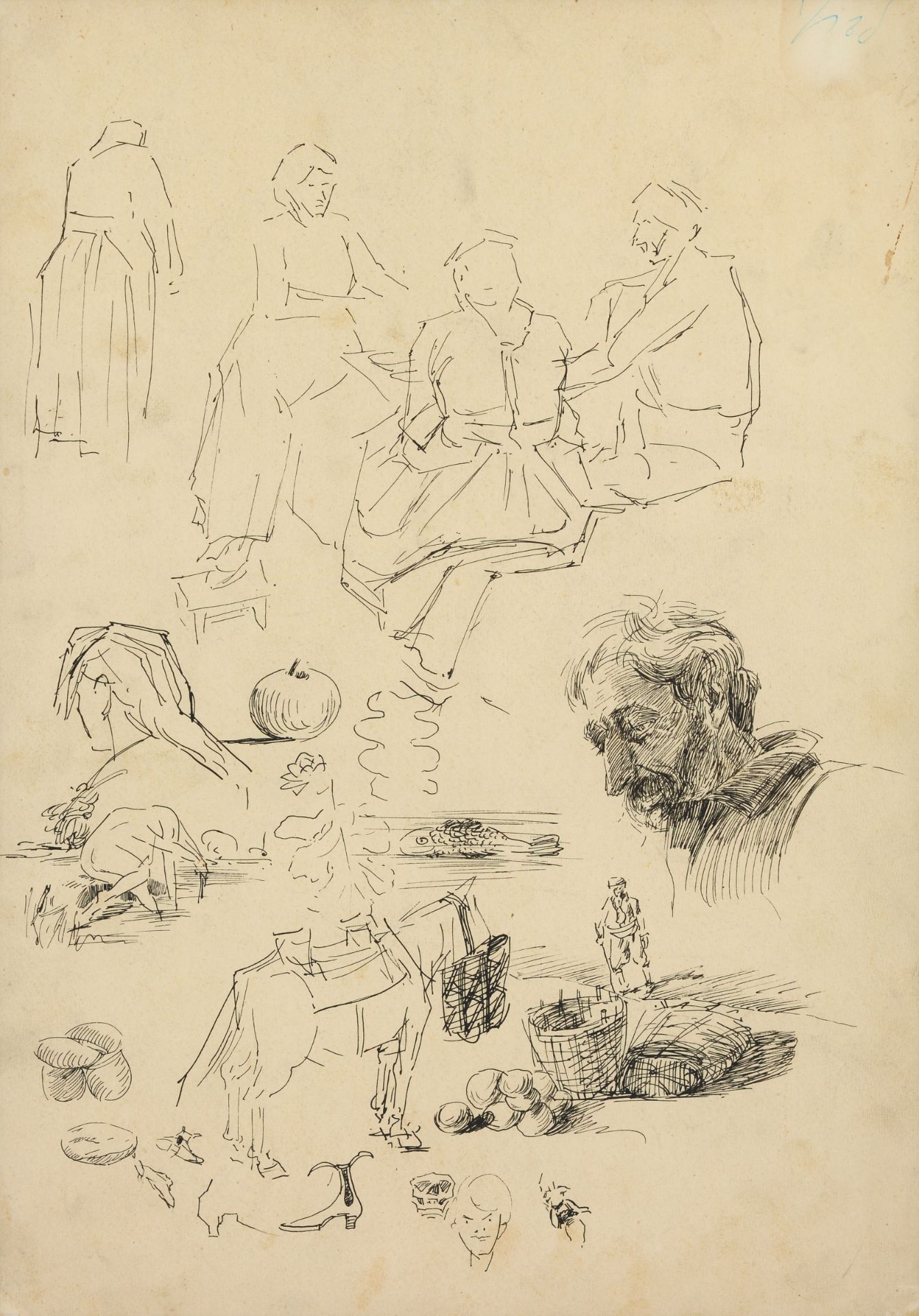 VLADIMIR DIMITROV POPPETROV - MAYSTORA /Bulgarian, 1882-1960/ „Sketches I“