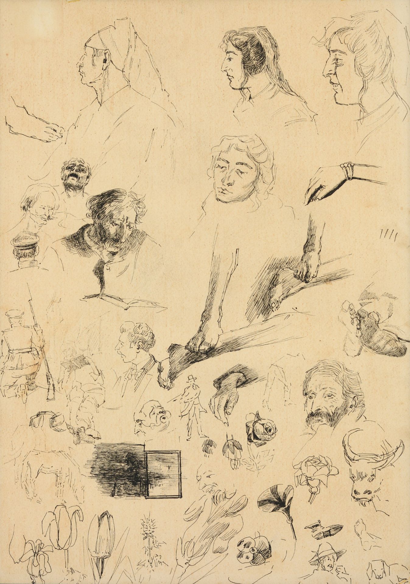 VLADIMIR DIMITROV POPPETROV - MAYSTORA /Bulgarian, 1882-1960/ „Sketches I“ - Image 2 of 5