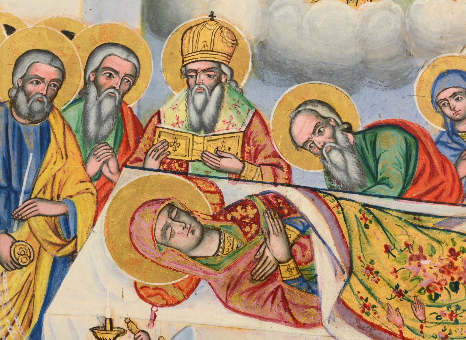 „ASSUMPTION OF THE MOTHER OF GOD“ d.1885, Edirne Iconography School - Bild 2 aus 3