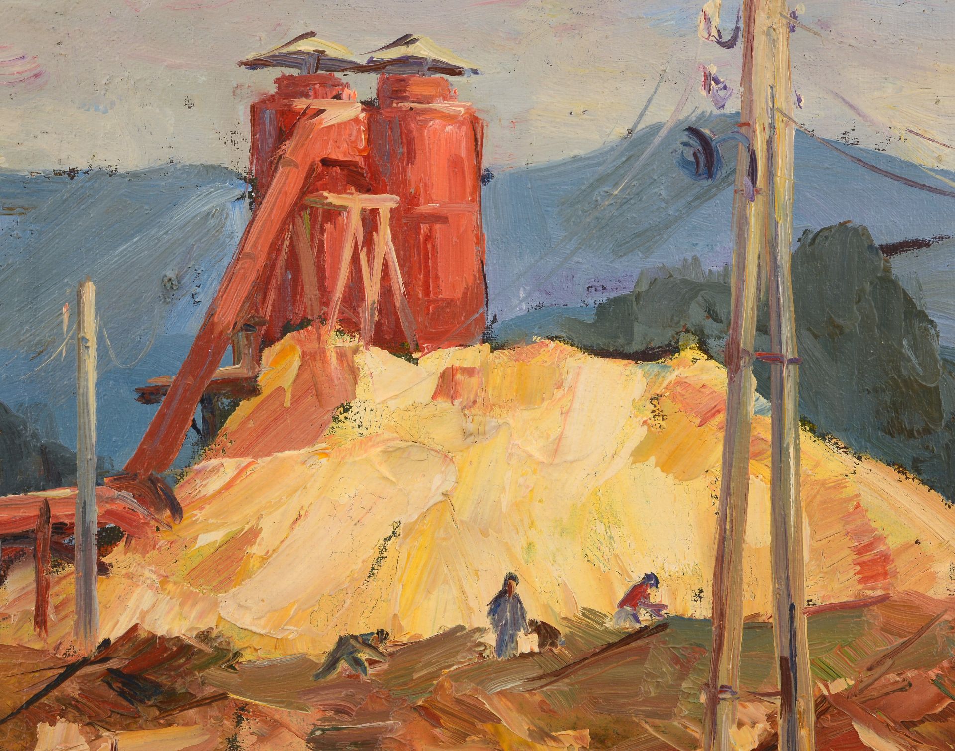 HRISTO IVANOV FOREV /Bulgarian, 1927-2005/ „At the silos II“ - Image 3 of 3