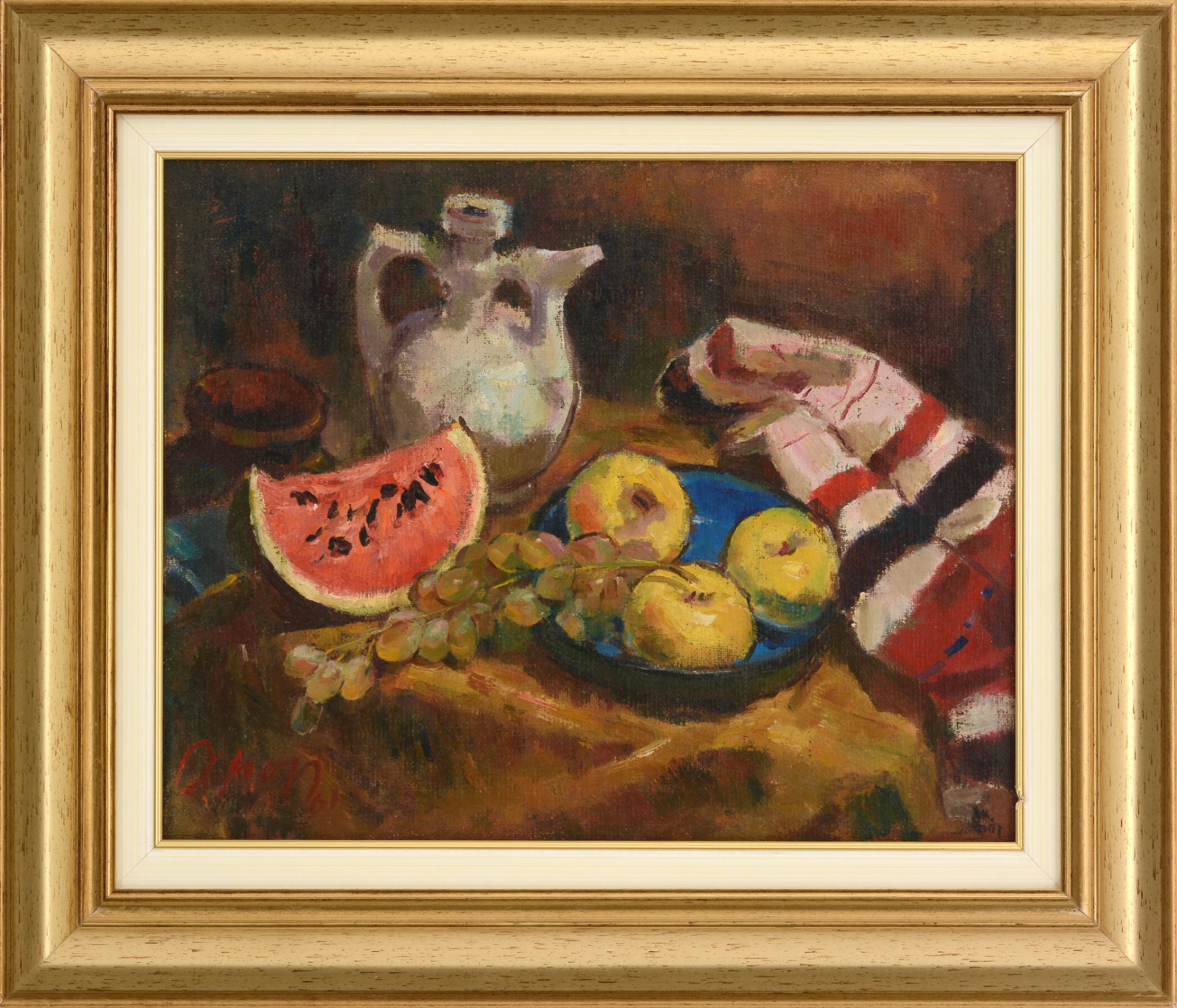 HRISTO IVANOV FOREV /Bulgarian, 1927-2005/ „Still life with fruits“ d.1961 - Image 2 of 4