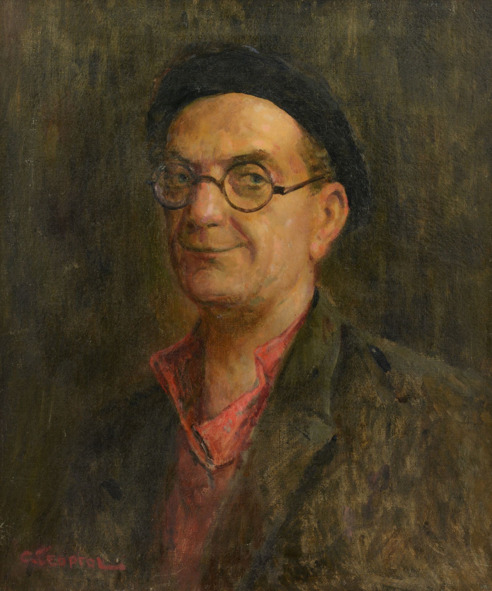 STEFAN PETROV GEORGOV
/Bulgarian, 1899-1978/ „Self-portrait“
