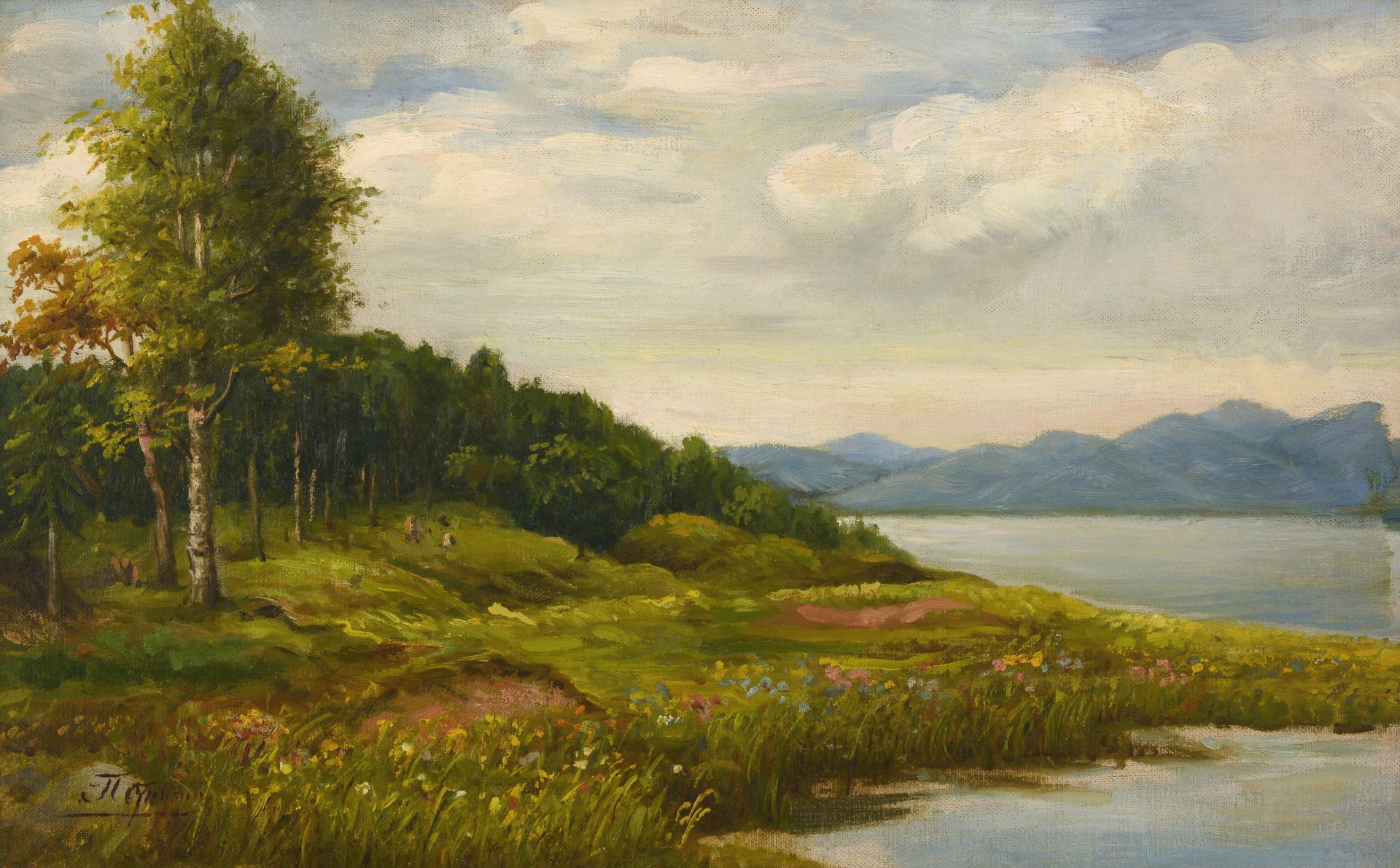 PJOTR C. STOJANOW
/1857-1957/
„Landscape with a lake“