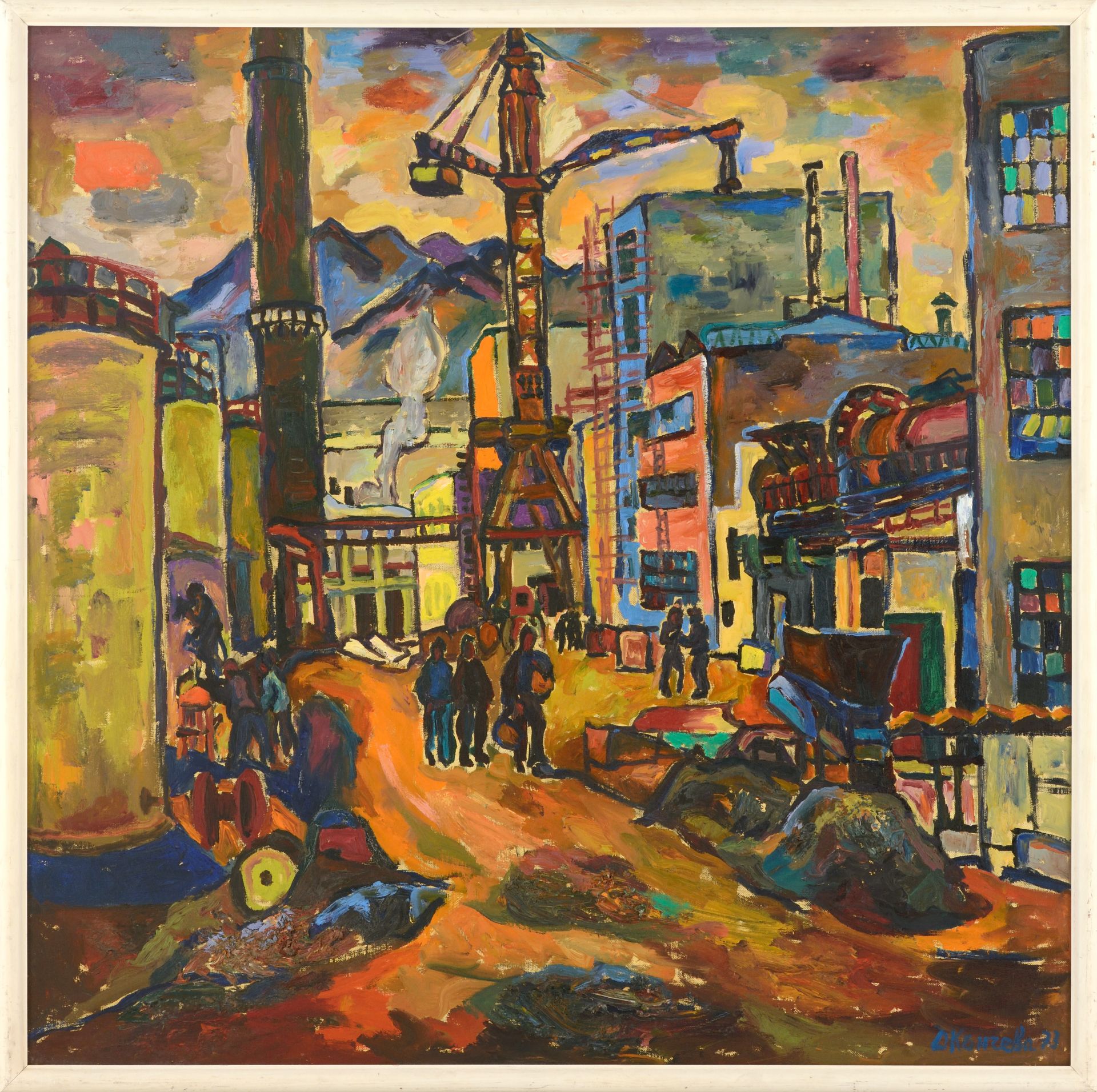 DORA IVANOVA KANCHEVA
/Bulgarian, 1926-2012/
„Factory“ - Image 2 of 4