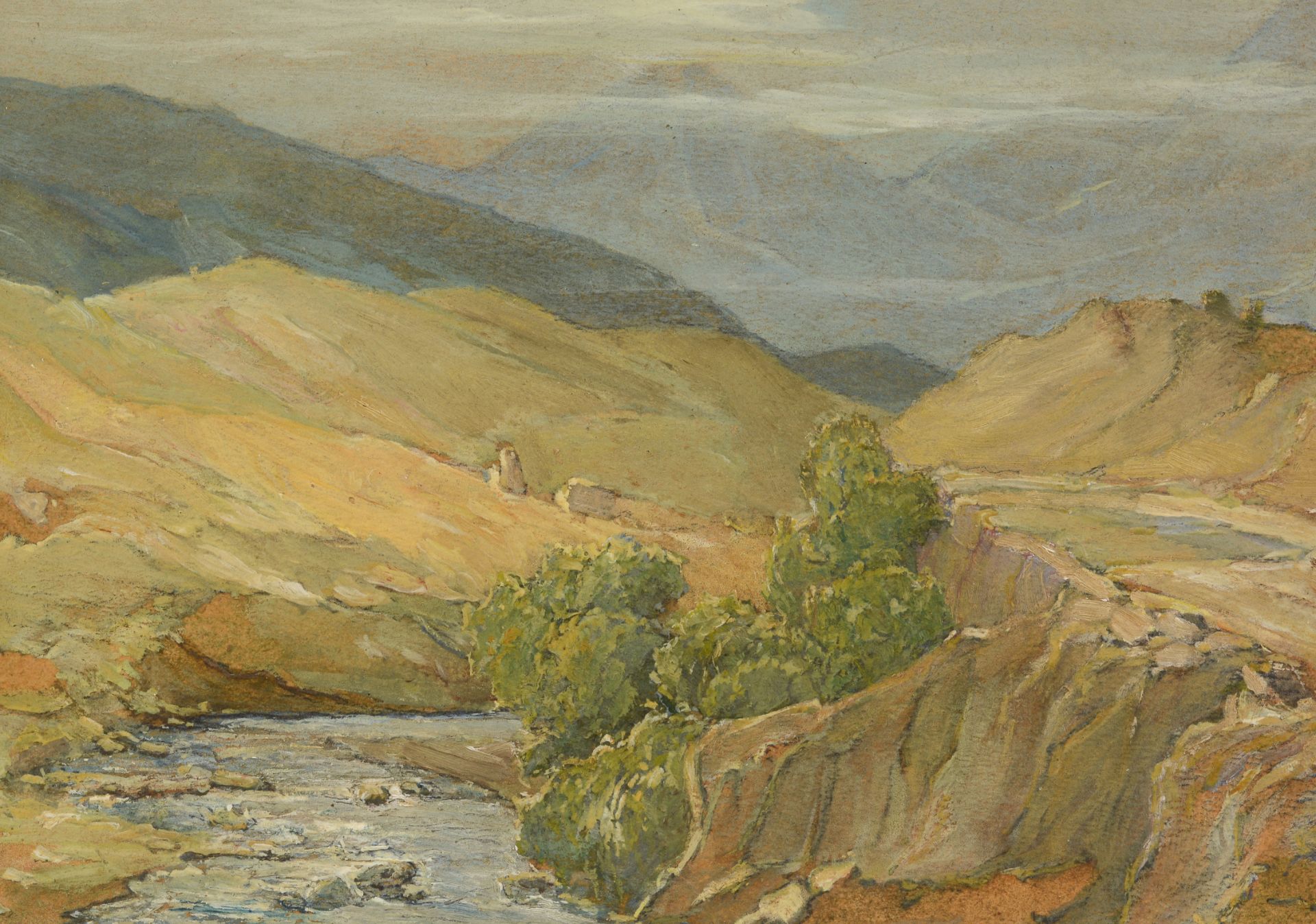 DIMITAR IVANOV – LITSO
/Bulgarian, 1888-1953/
„Cherna Mesta river“ d.1933 - Image 3 of 4