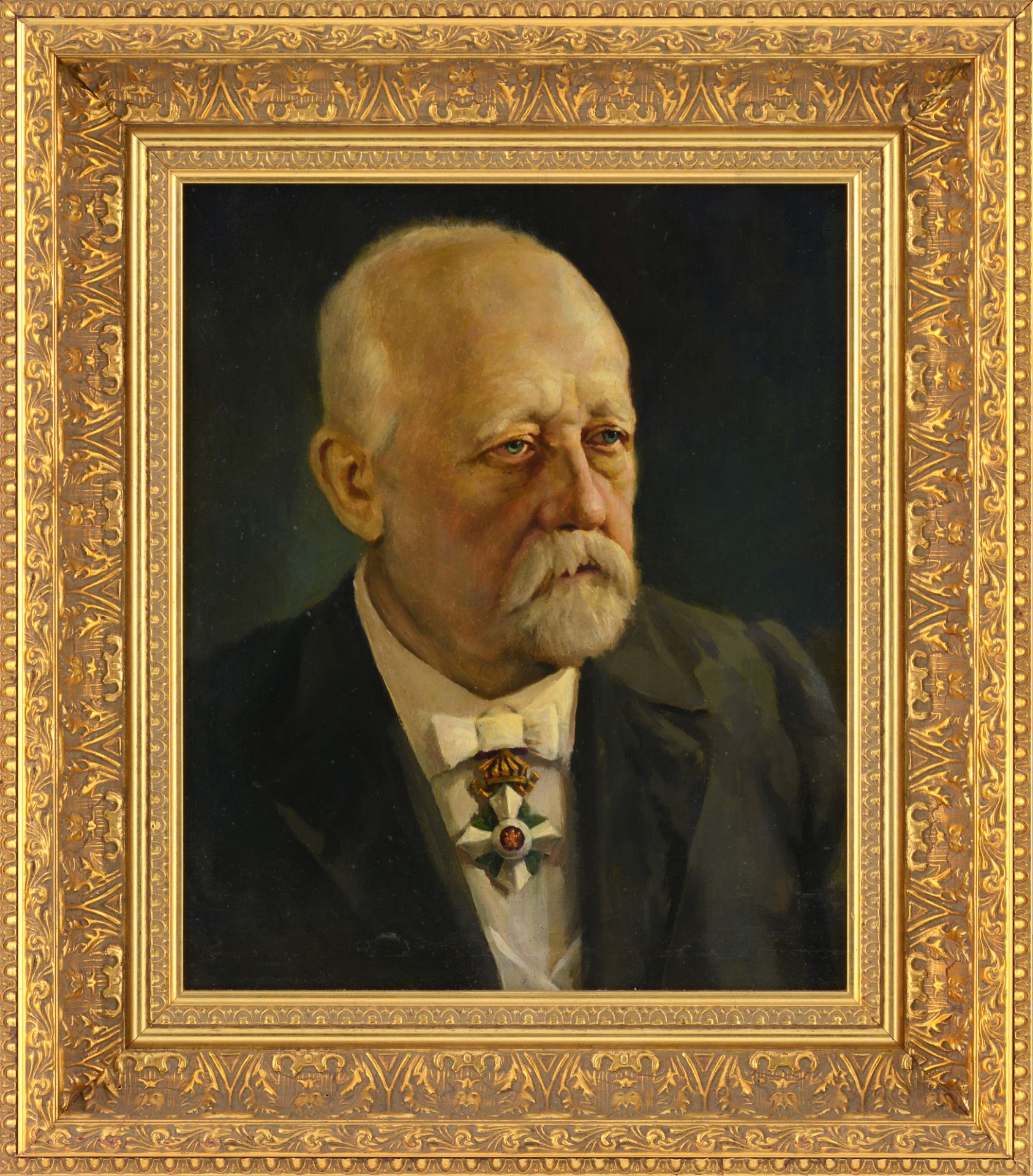 IVAN KONSTANTINOV SOLAROV /1925-2000/ „Portrait of Academician Lubomir Miletich“ - Bild 2 aus 3