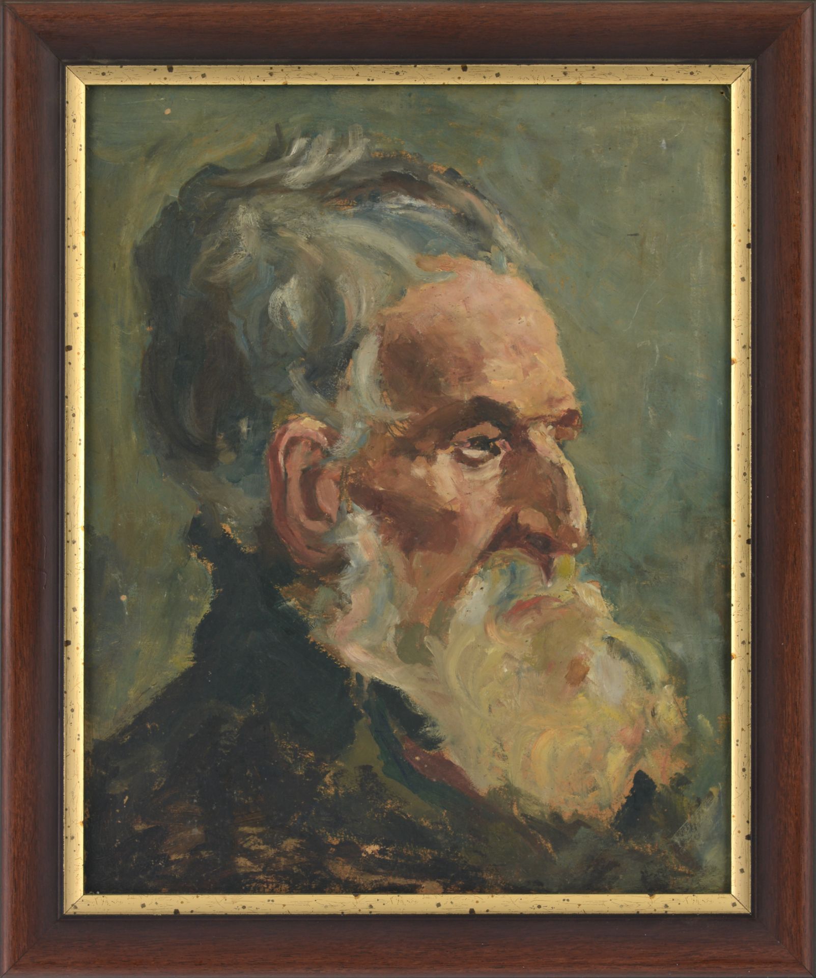 LEONID TSONEV YORDANOV /1910-1999/ „Portrait of an elderly man with a beard“ - Image 2 of 3