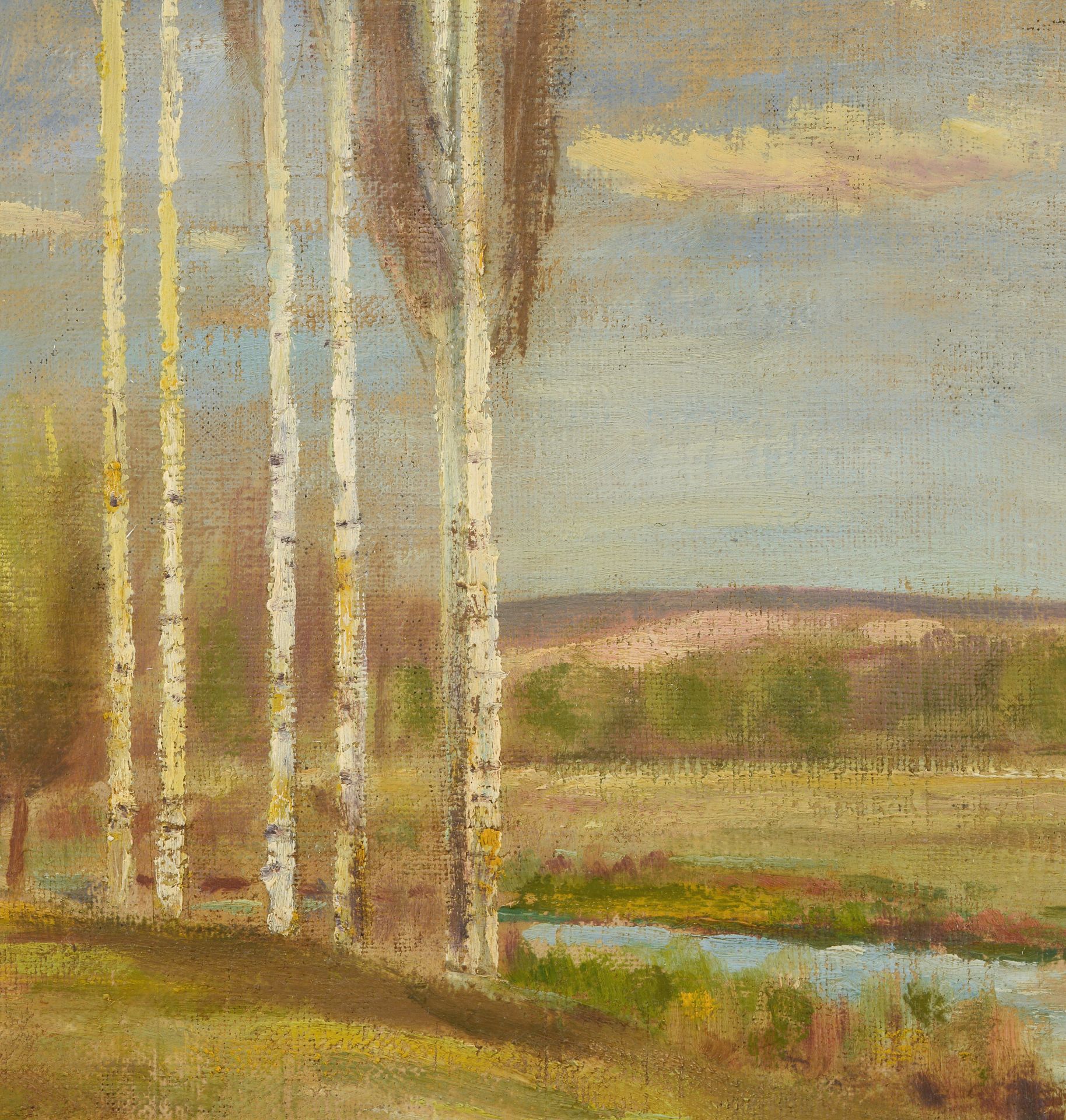 G. IVANOV „Landscape with birch trees“ - Image 3 of 4