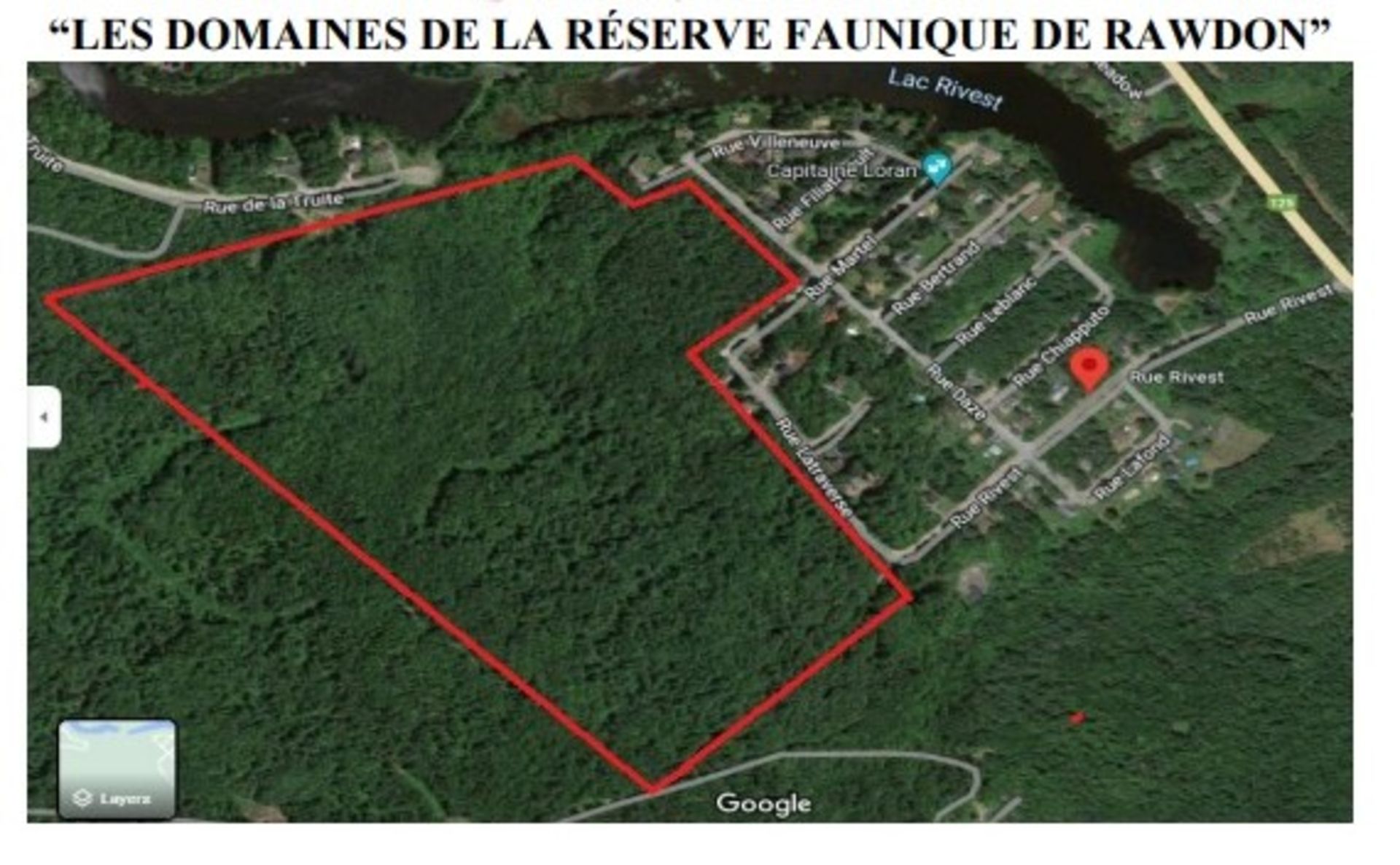 Les Domaines / Réserve Faunique de Rawdon - OVER 72 MILLION SQ.FT FOR SALE (see below for details)