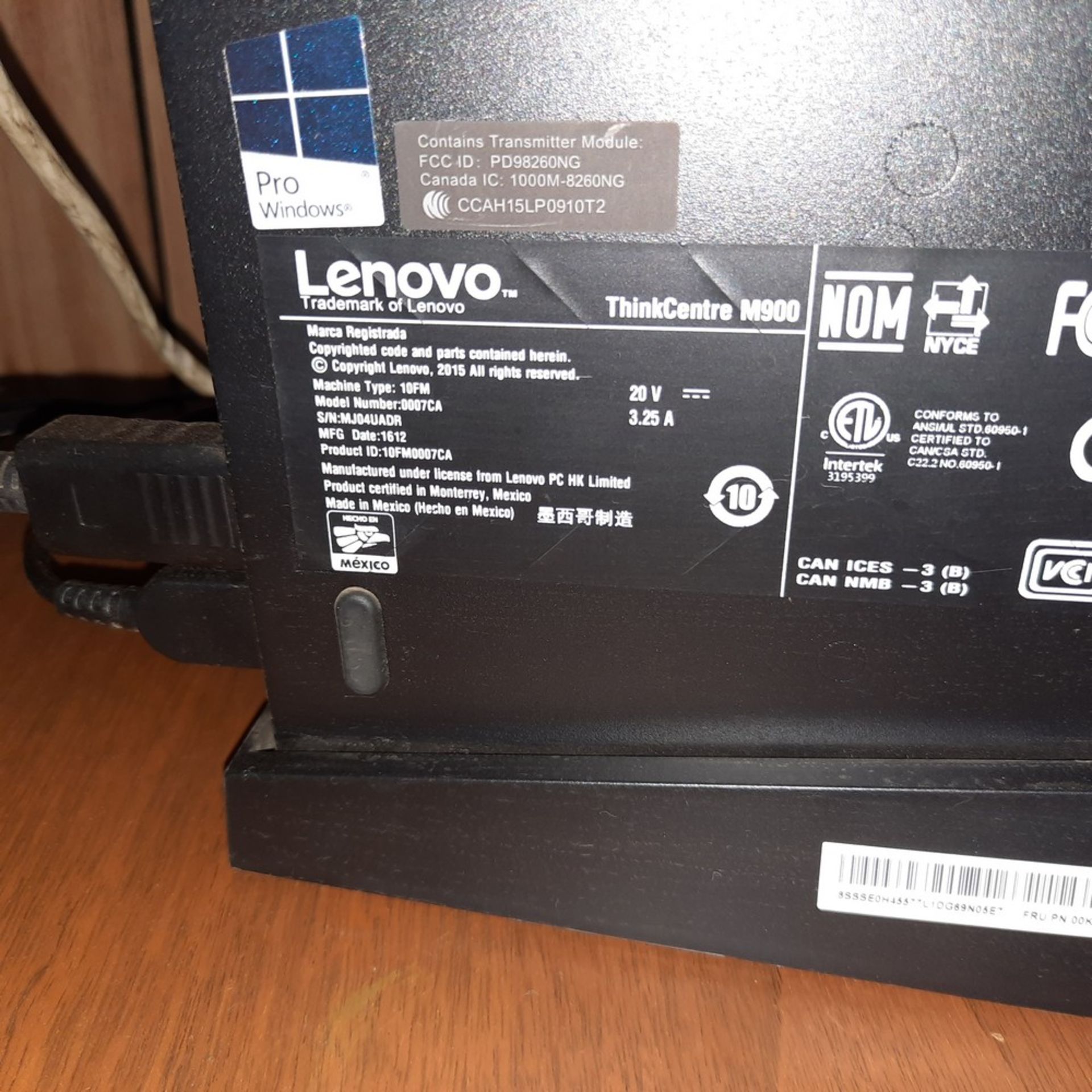 LENOVO ThinkCentre M900, Monitor, Keyboard & Mouse - Image 3 of 3
