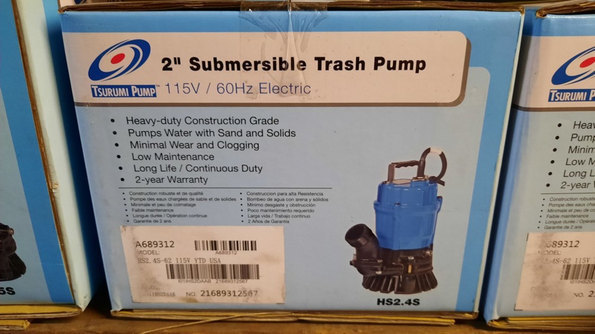 2'' Submersible Trash Pump (see photo for specifications)