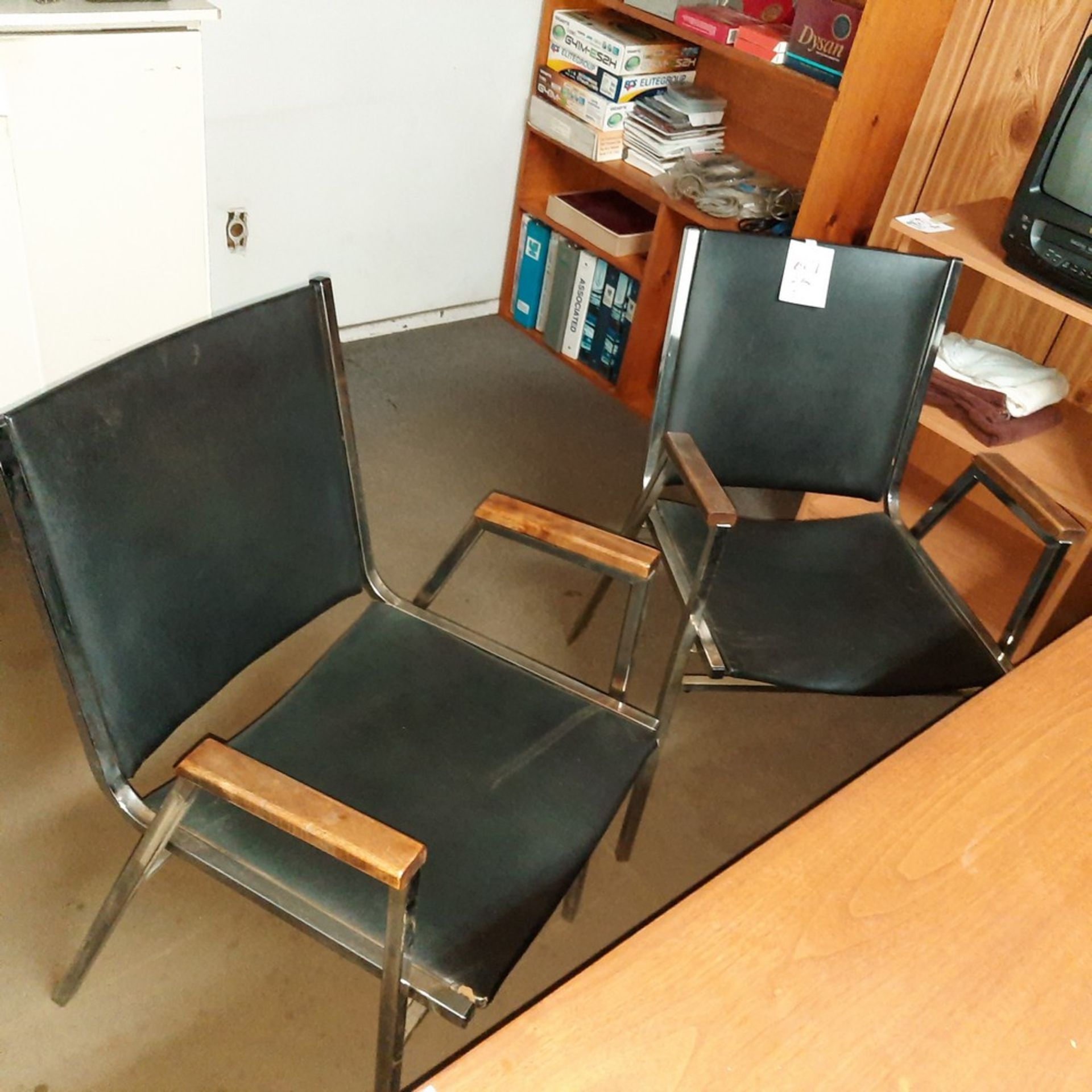 LOT: (2) Stackable Armchairs