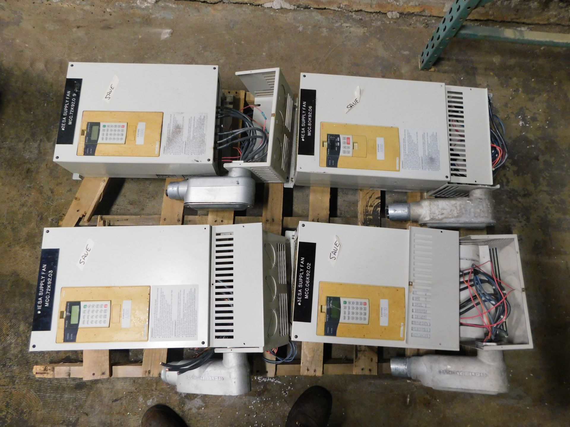 Lot of (4) Mitsubishi Electrical Drives - Image 2 of 4