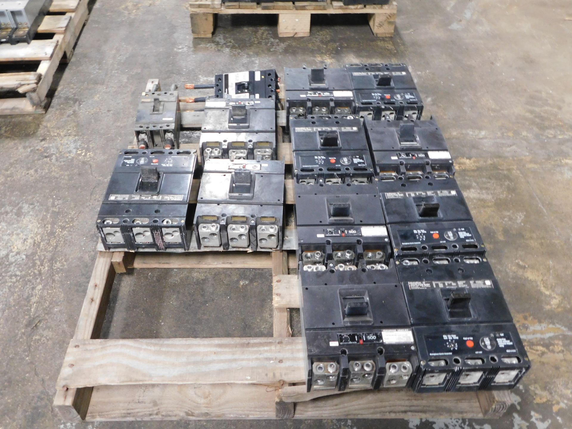 Lot of (13) Sylvania, Westinghouse, and Square D Electrical Circuit Breakers