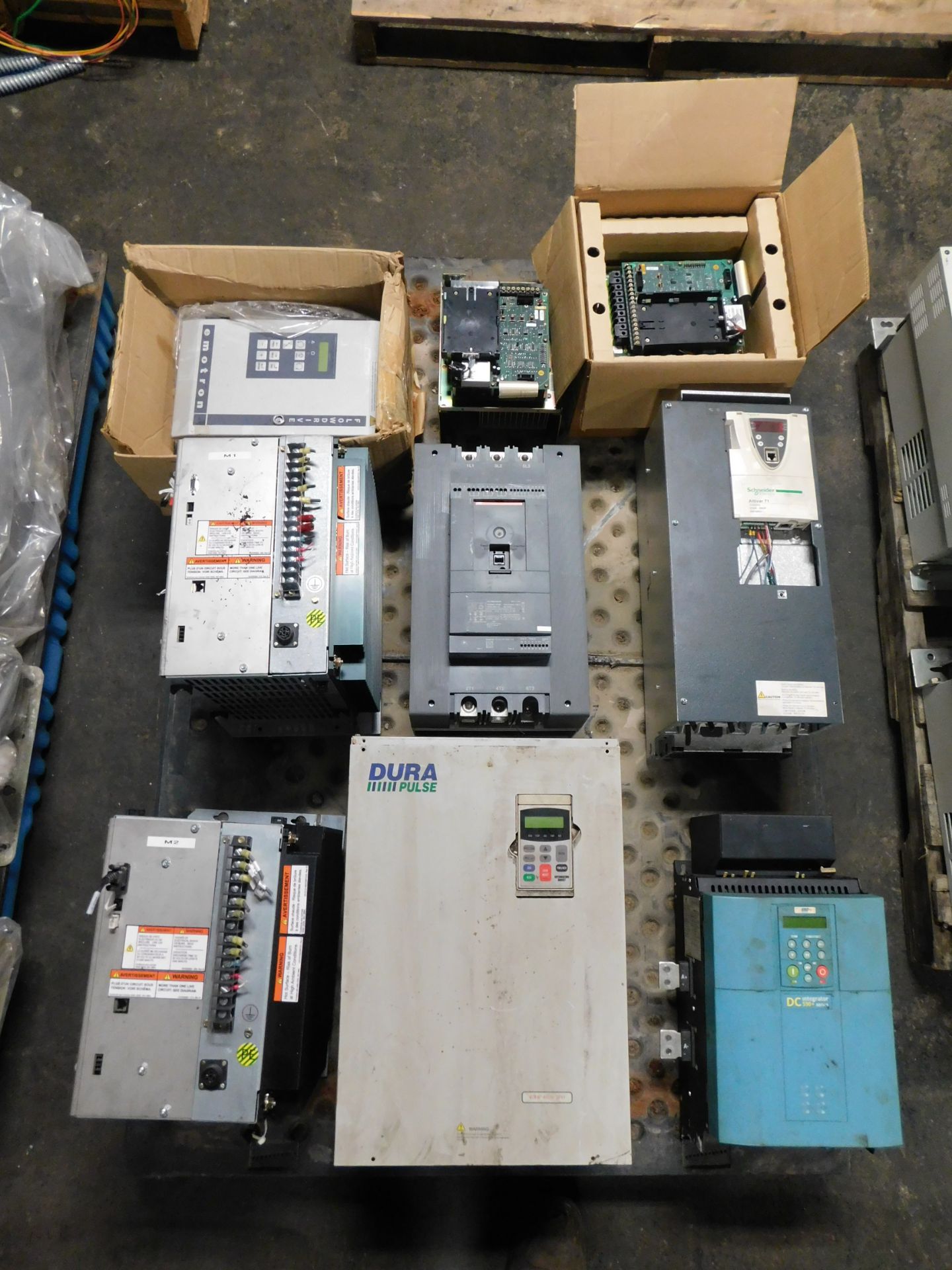 Lot of (9) Miscellaneous Allen Bradley, ABB, and Altivar Electrical Drives