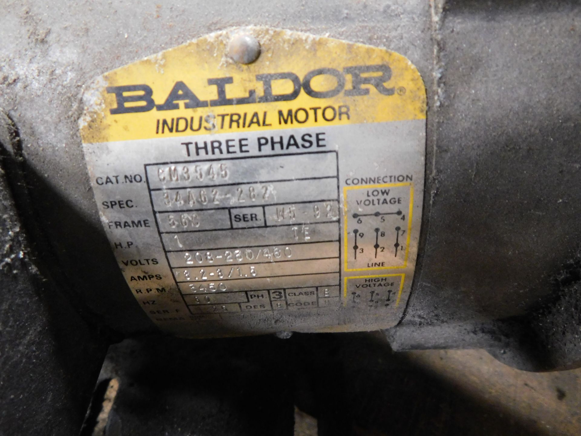 Lot of (9) Reliance, Leeson, Dayton, and Baldor Electric Motors - Image 9 of 12