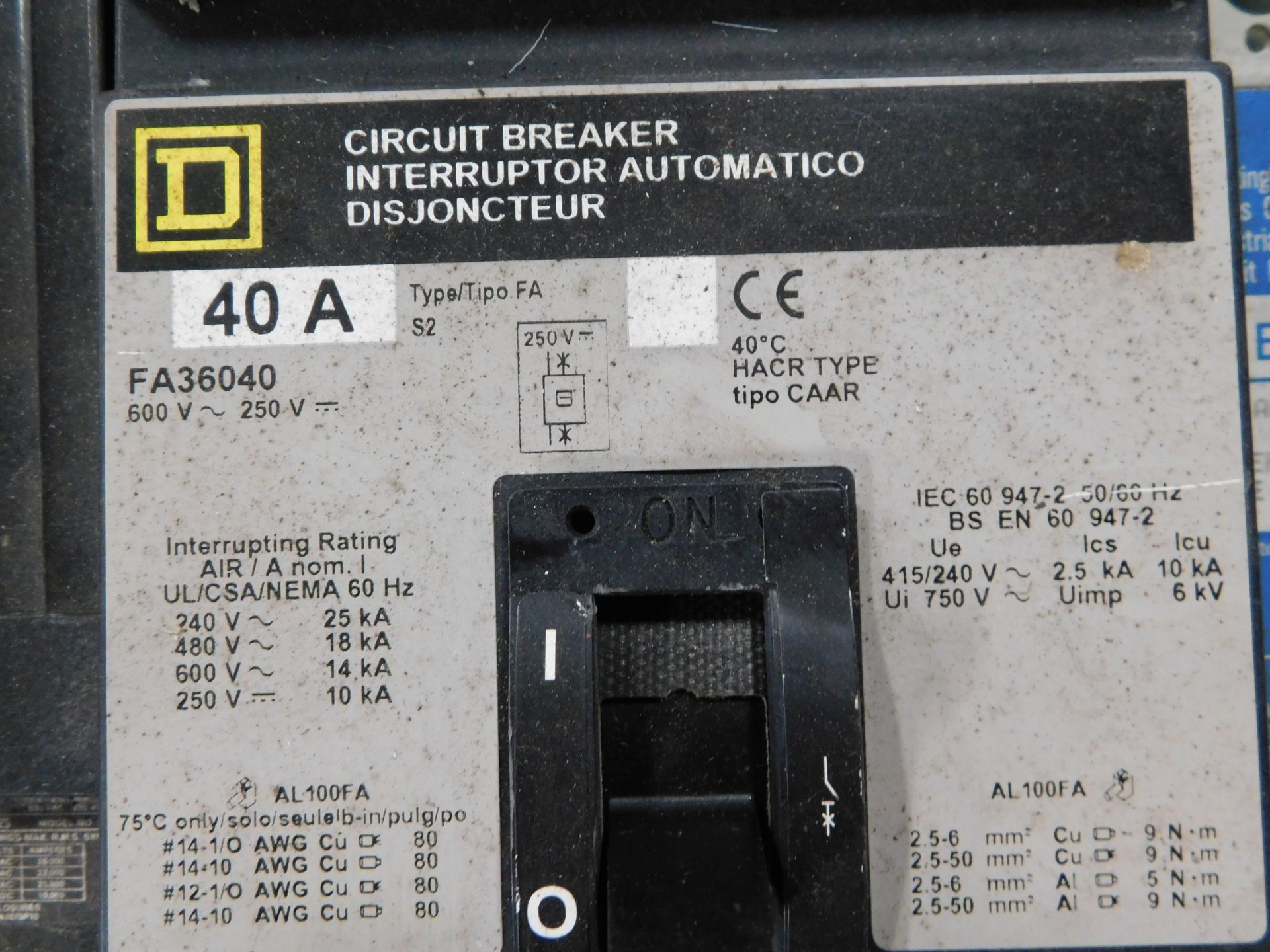 Lot of (12) Siemens, Square D, Westinghouse, and GE Electrical Circuit Breakers - Image 6 of 9