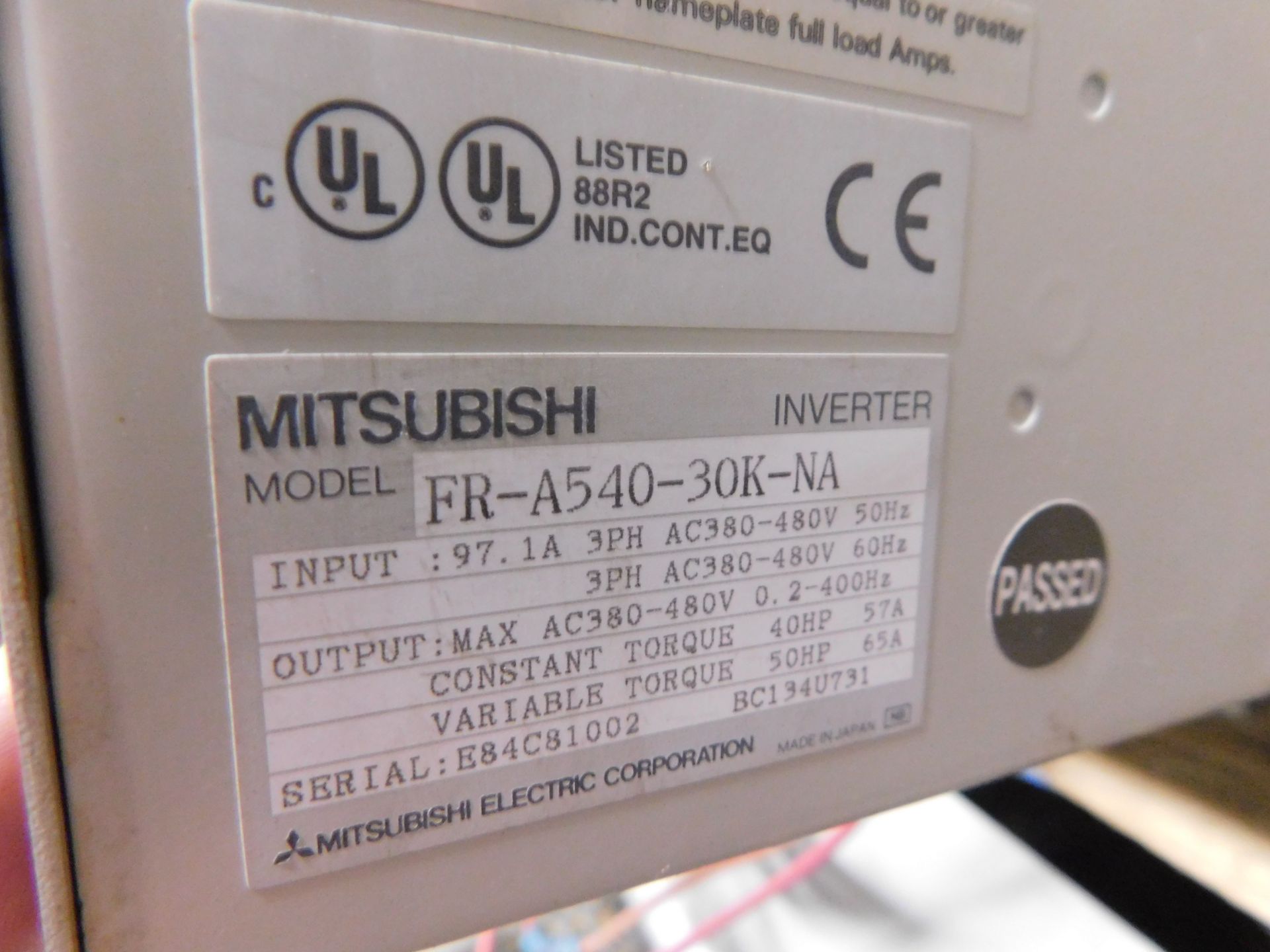 Lot of (4) Mitsubishi Electrical Drives - Image 4 of 4