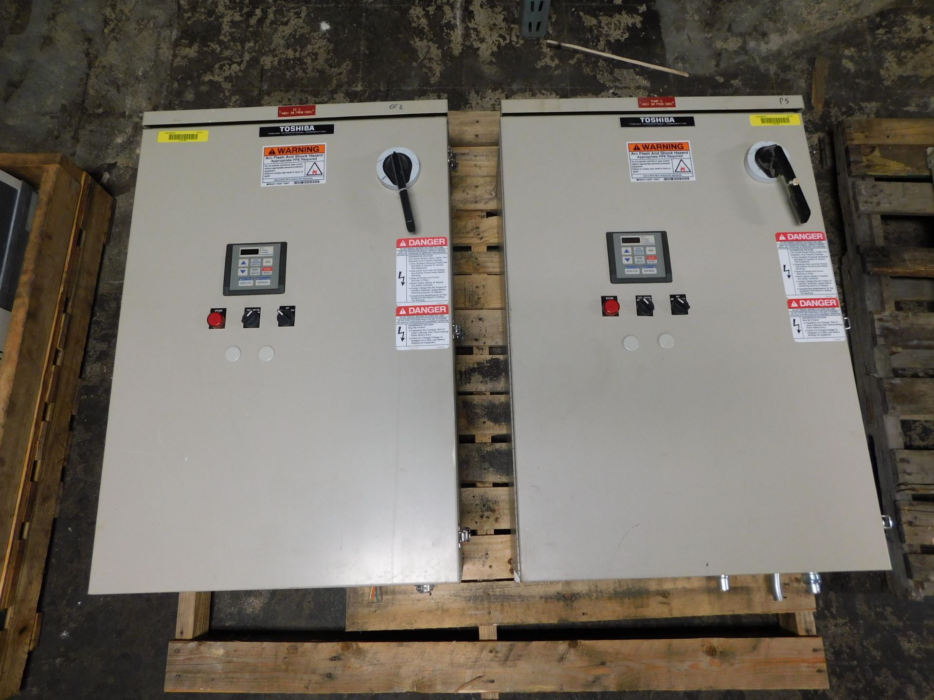 Lot of (2) Toshiba Electrical Variable Speed Drives