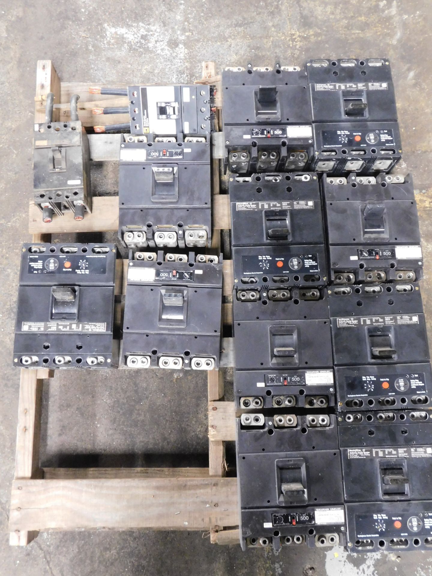 Lot of (13) Sylvania, Westinghouse, and Square D Electrical Circuit Breakers - Image 2 of 6