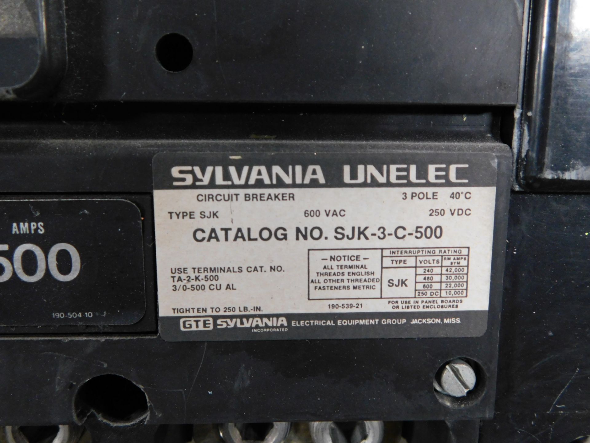 Lot of (28) Westinghouse, Sylvania, Square D, Siemens, and GE Electrical Circuit Breakers - Image 9 of 10