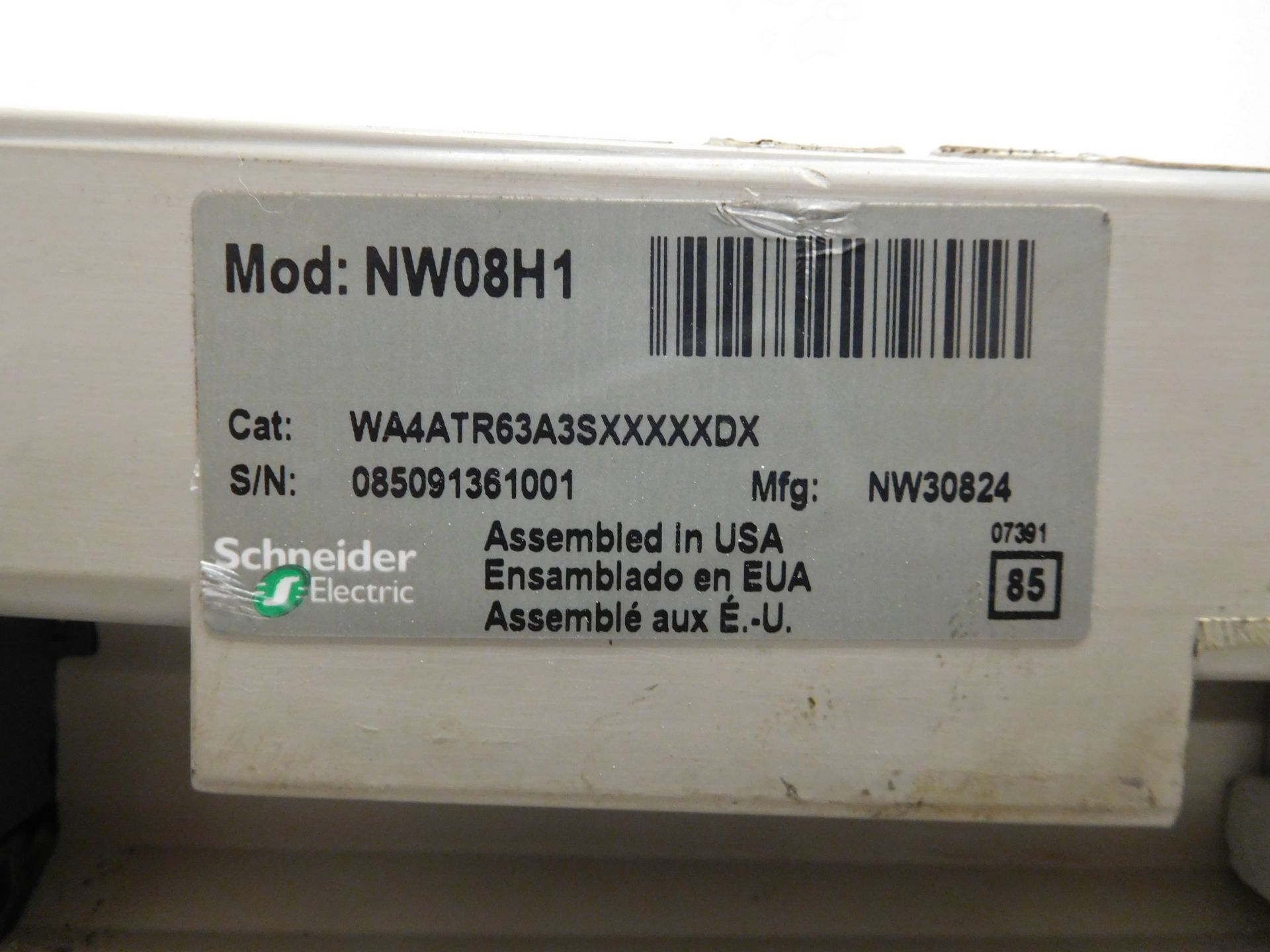 Square D NW 08 H1 Masterpact 800 Amp Low-Voltage Power Circuit Breaker - Image 3 of 7