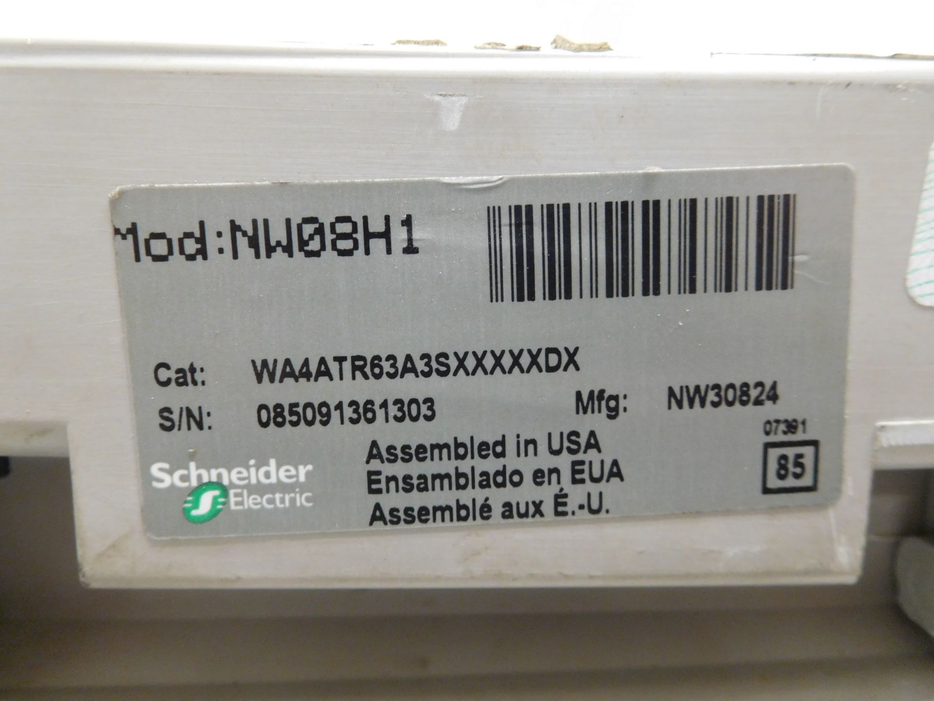 Square D NW 08 H1 Masterpact 800 Amp Low-Voltage Power Circuit Breaker - Image 3 of 7