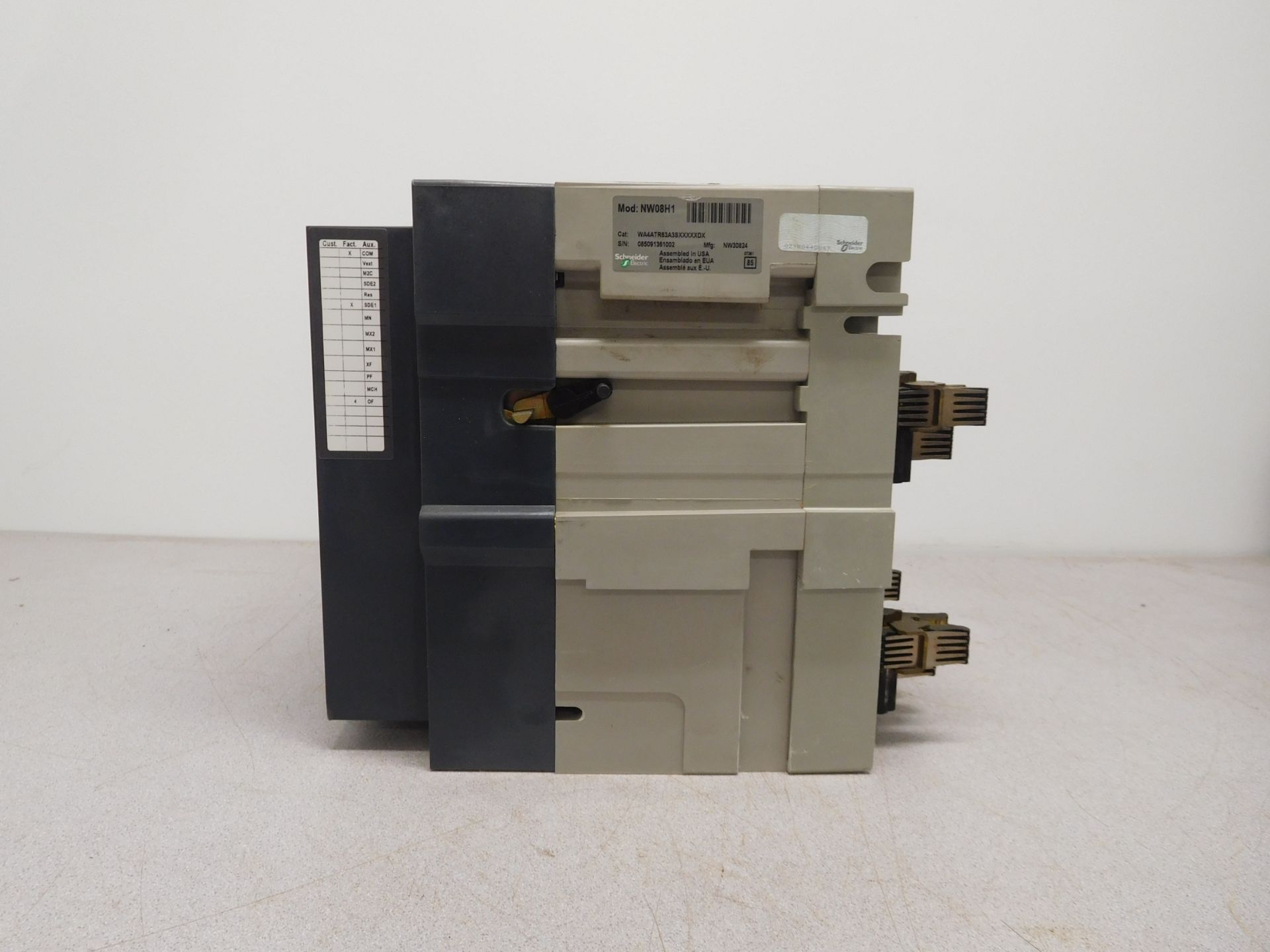 Square D NW 08 H1 Masterpact 800 Amp Low-Voltage Power Circuit Breaker - Image 5 of 7