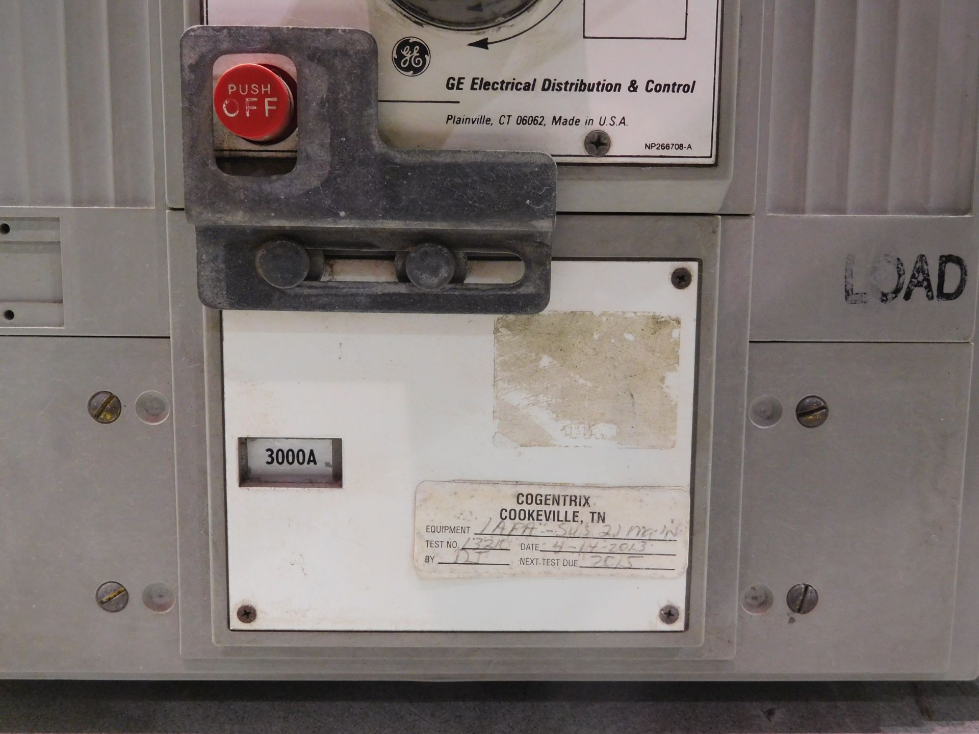 GE TPYY8630 Power Break 3000 Amp Circuit Breaker - Image 4 of 8