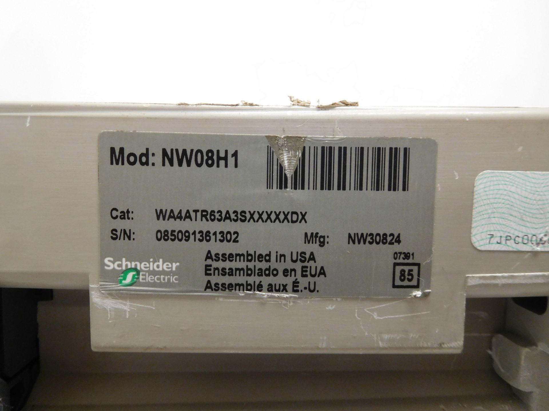 Square D NW 08 H1 Masterpact 800 Amp Low-Voltage Power Circuit Breaker - Image 3 of 7