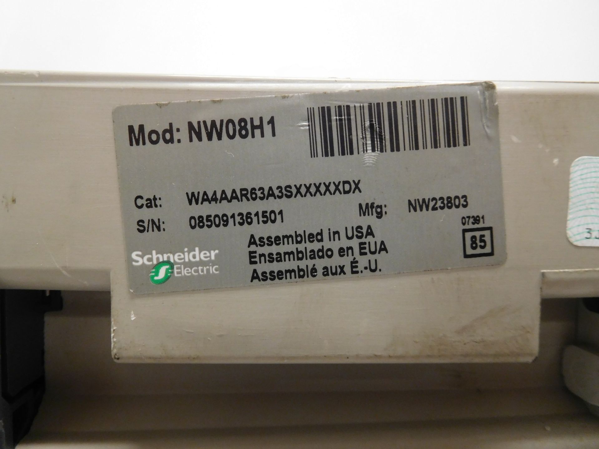 Square D NW 08 H1 Masterpact 800 Amp Low-Voltage Power Circuit Breaker - Image 3 of 7