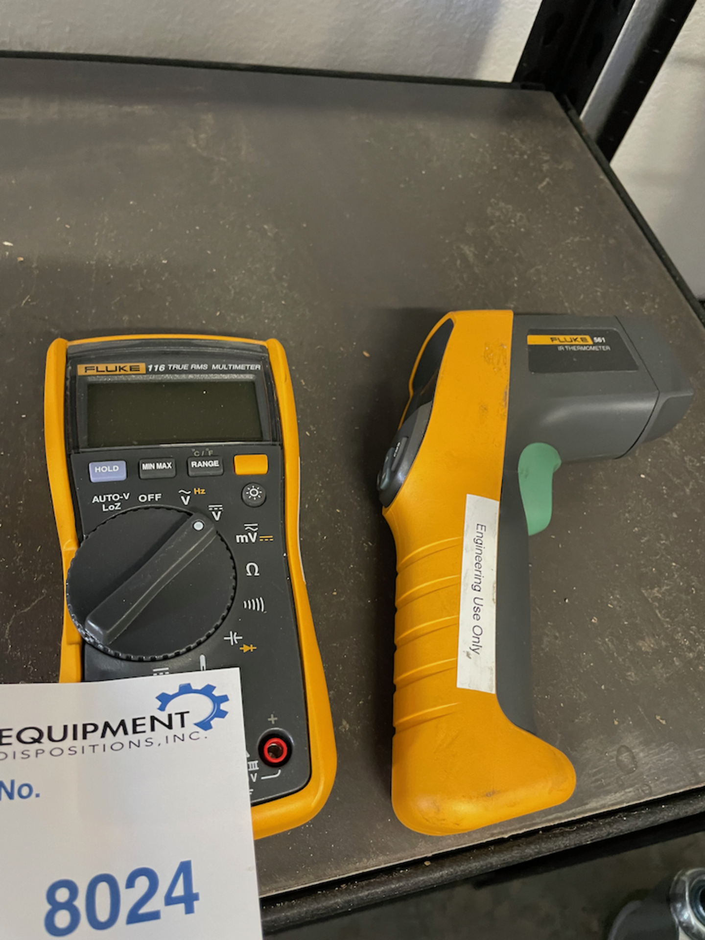 FLUKE 116 TRUE RMS MULTIMETER W/ FLUKE 561 IR THERMOMETER