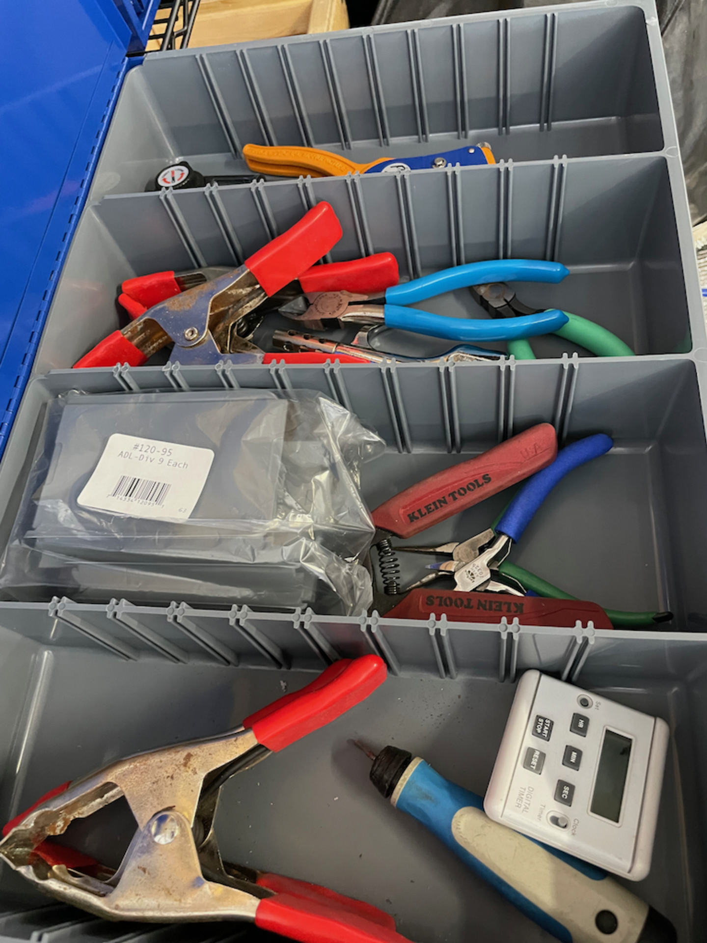 ULINE 4 DRAWER TOOLBOX WITH CONTENTS - Image 5 of 8