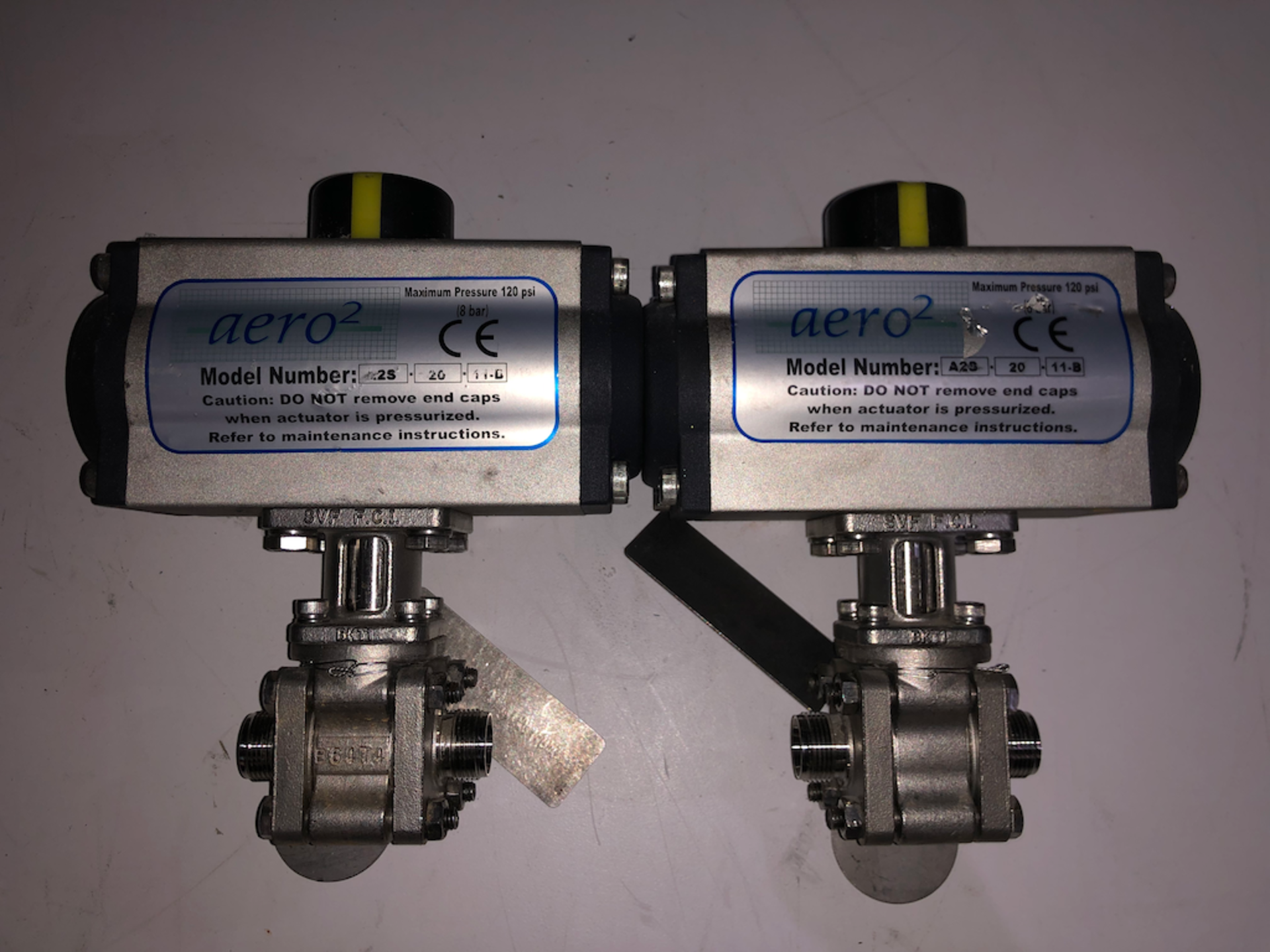 QTY-2 AERO2 A282011B PNUEMATIC ACTUATOR 1/2"