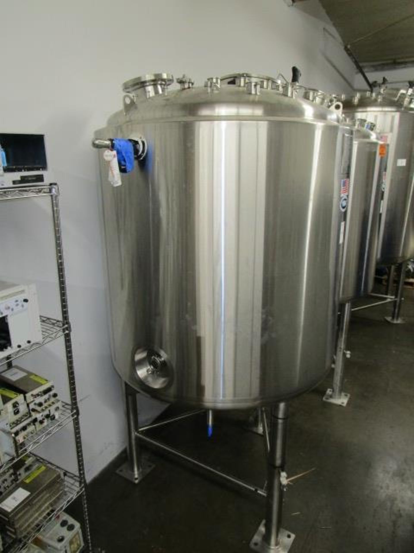 T & C Stainless 1400 Liter 316L & 304L Stainless Steel Jacketed Coned Bottomed Reactor Tank w/ - Image 5 of 14