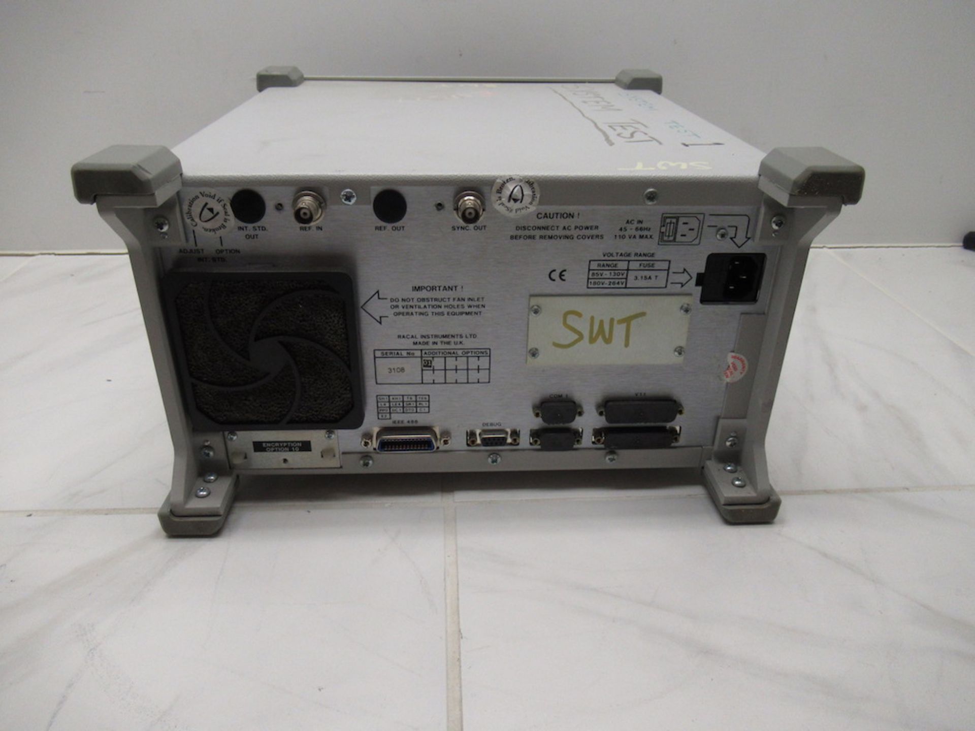 (1) Racal Instruments Wireless Solutions 6103E Digital Radio Test Set, No memory Card, Options:10 - Image 5 of 7