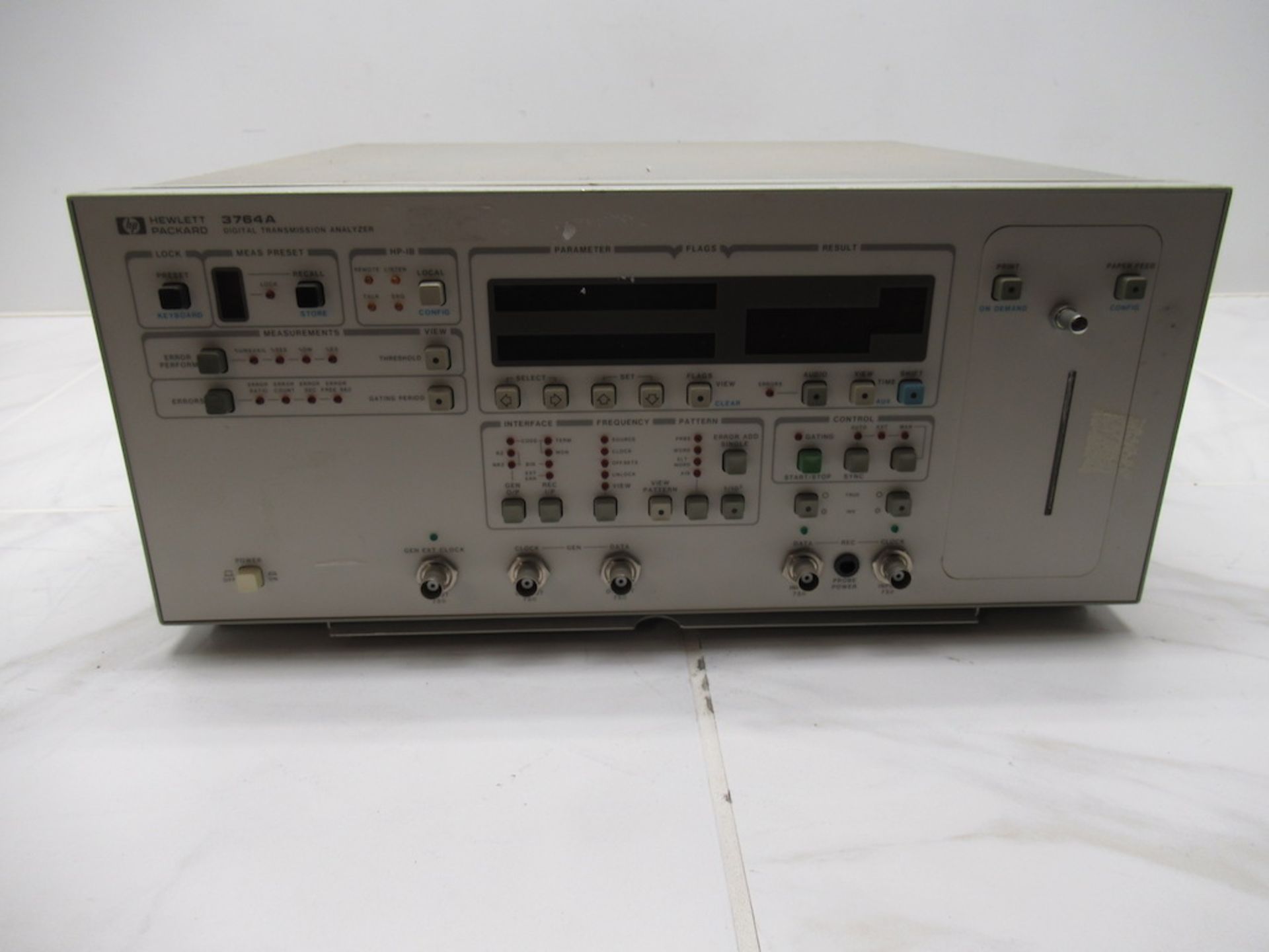 (1) HP 3764A Digital Transmission Analyzer, Powers On, Option: .006 - Image 2 of 9