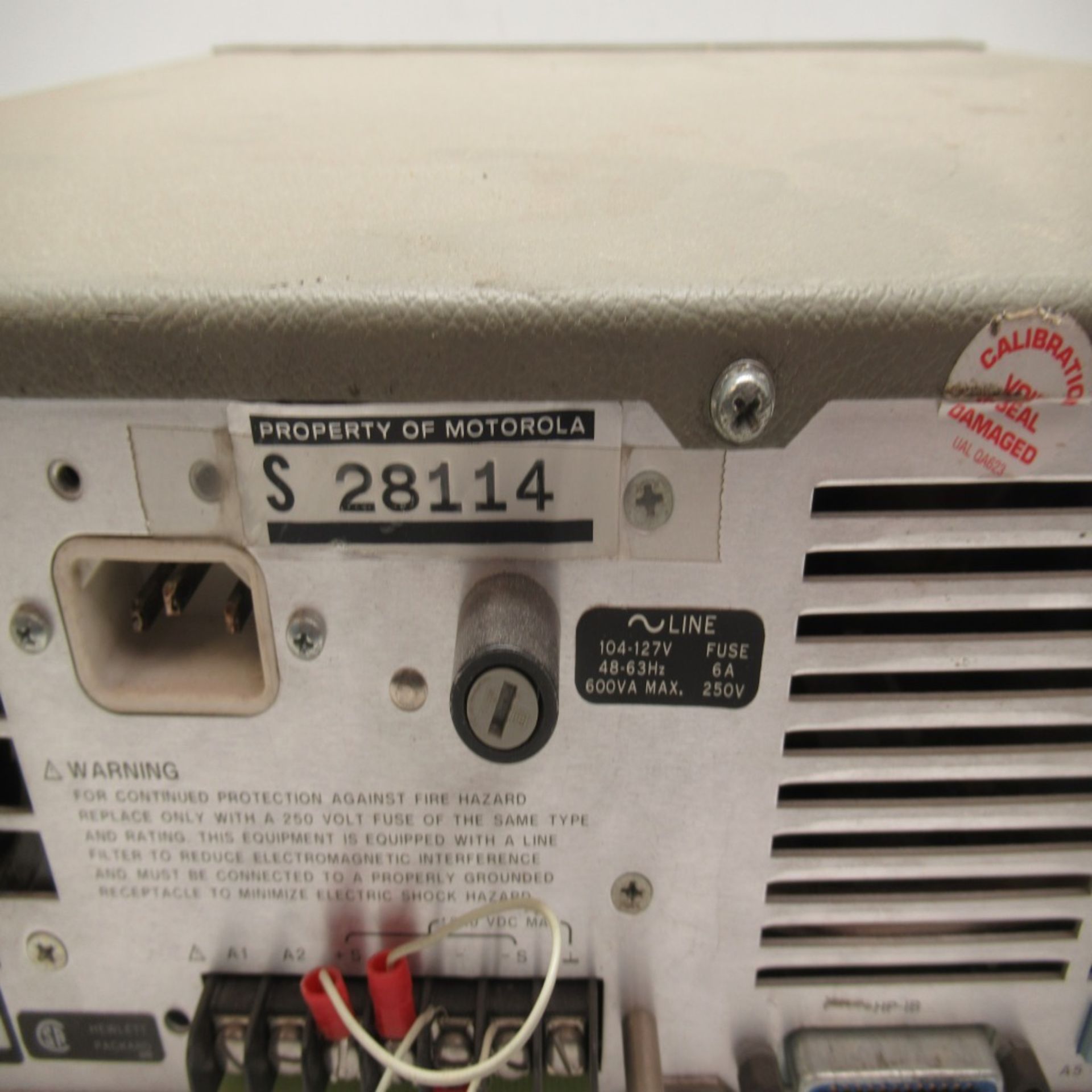 HP 6034A SYSTEM POWER SUPPLY *POWERS ON* - Image 6 of 6