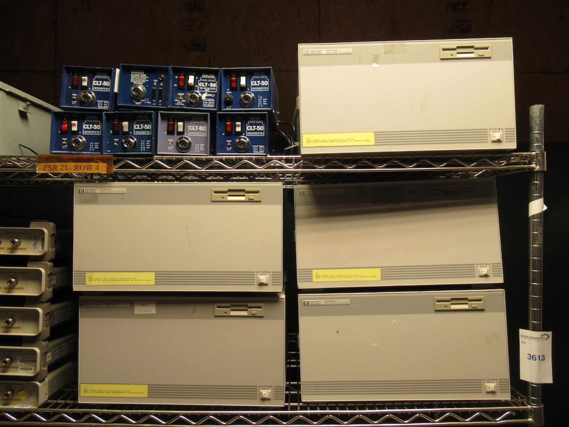 Lot to Include Entire Rack: (6) HP 83220E RF Interface, (3) Agilent 16071B Logic Analysis System, ( - Image 3 of 6