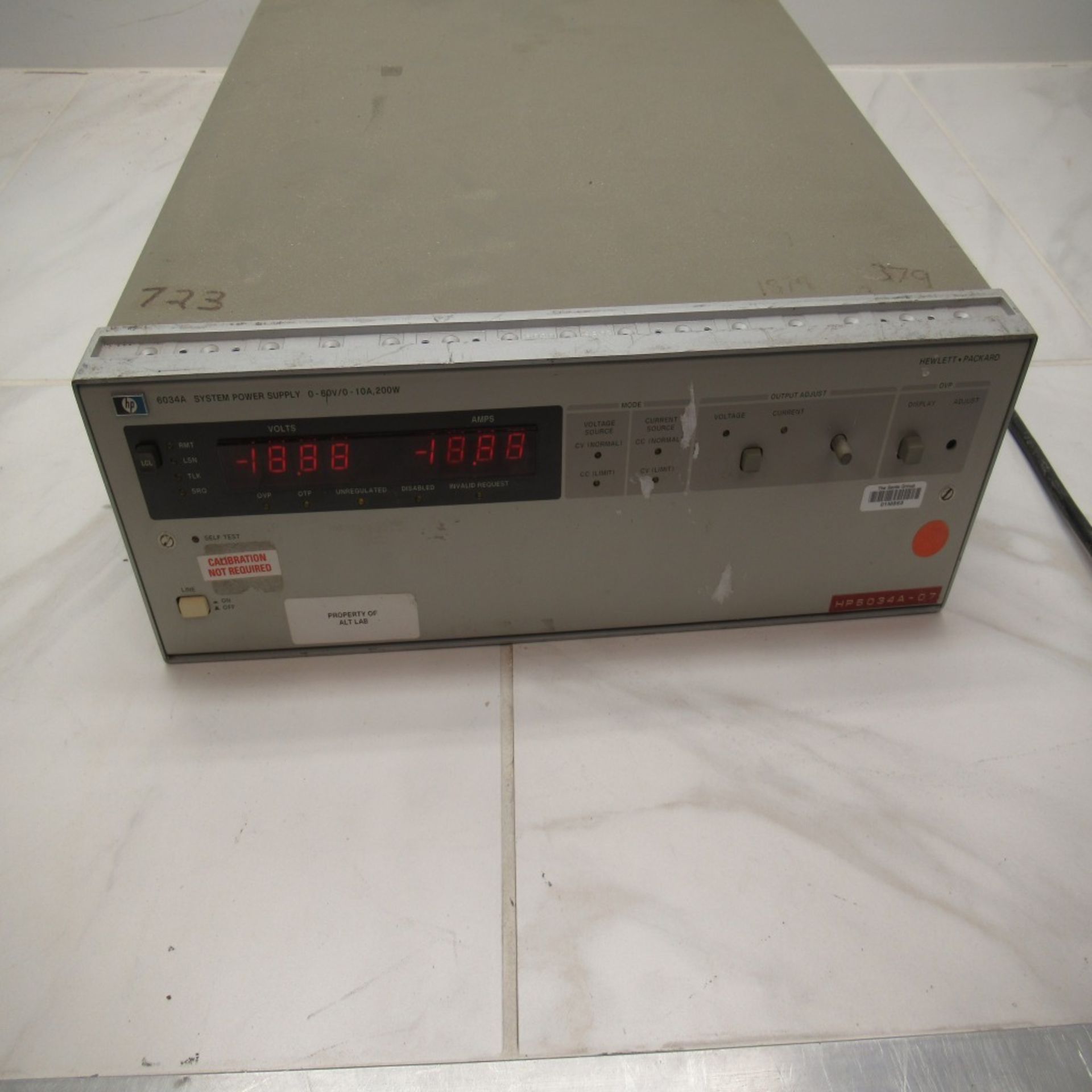 HP 6034A SYSTEM POWER SUPPLY *POWERS ON*